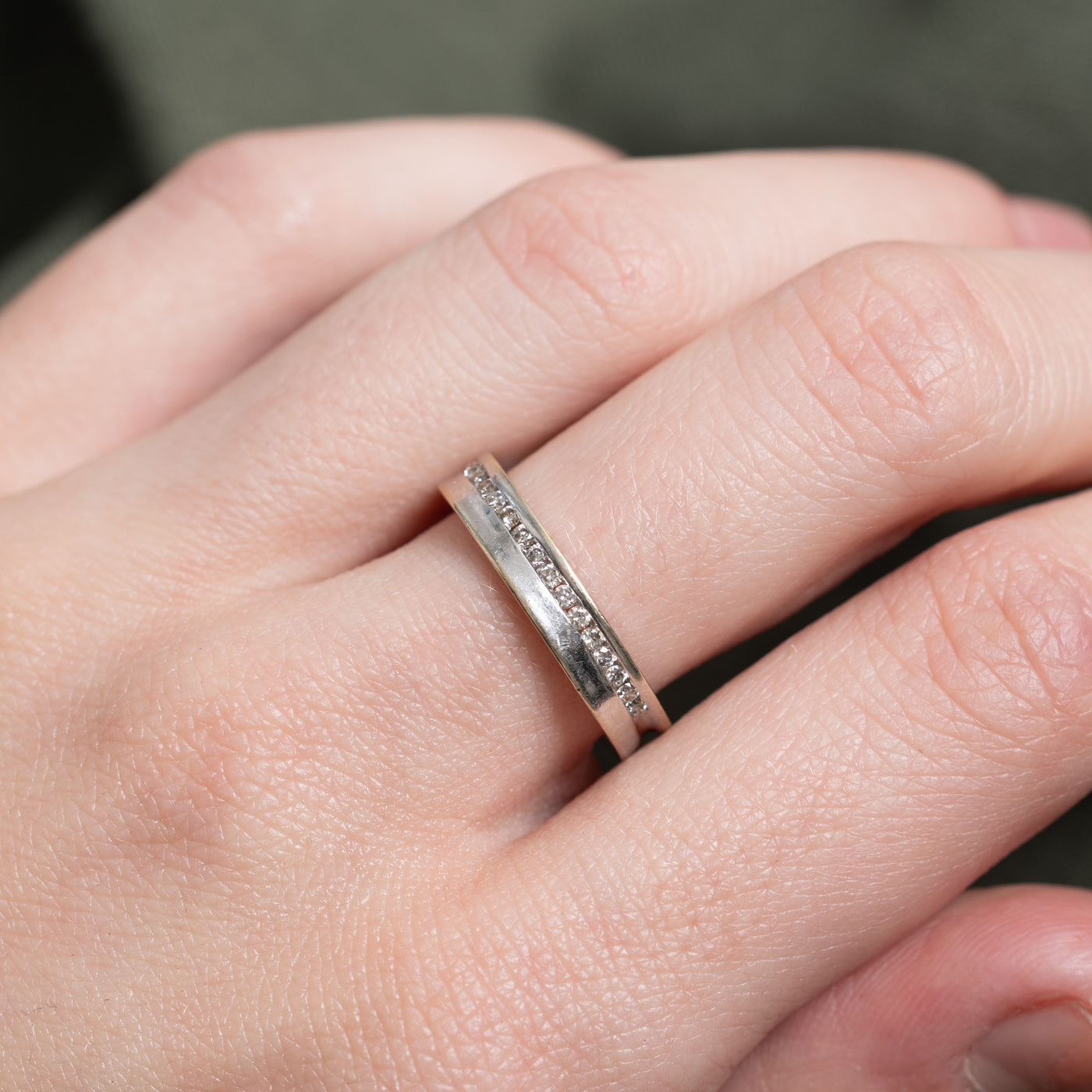 Channel Set Semi Eternity Diamond Band | 0.17ctw | 3.80mm | SZ 6.5 |