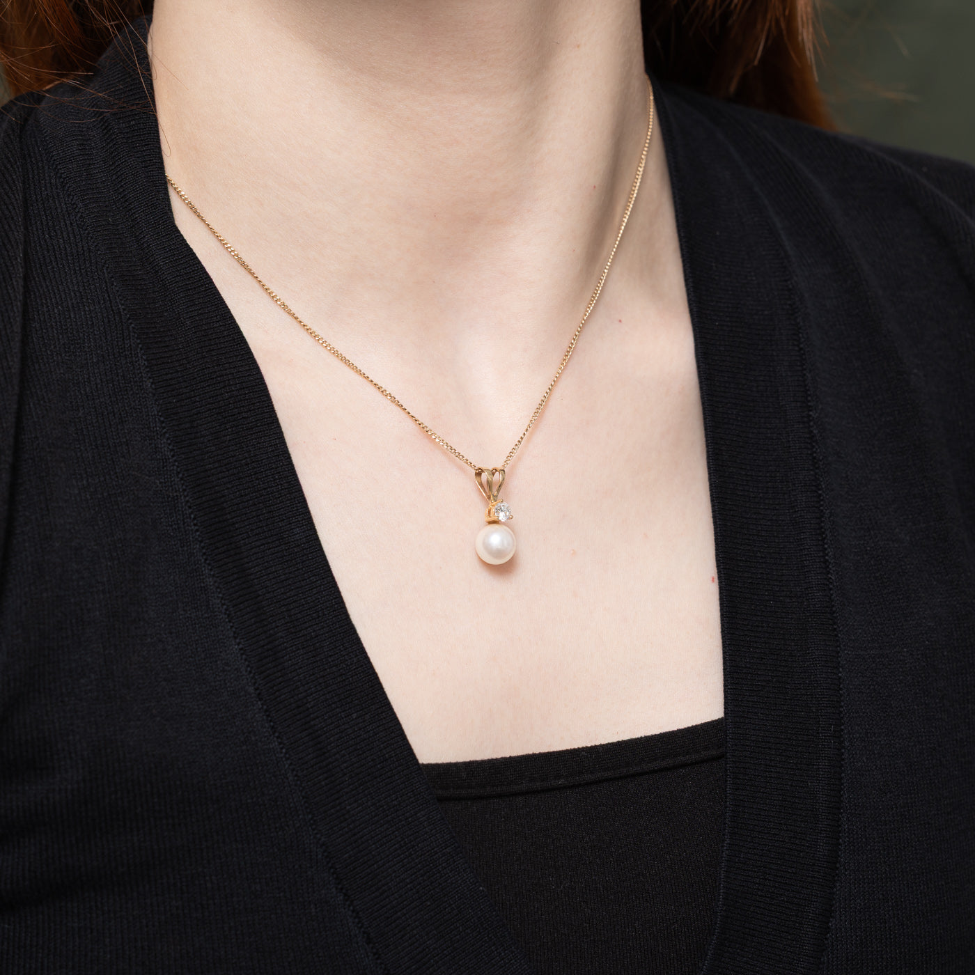 Pearl & Diamond Pendant | 0.27ctw |