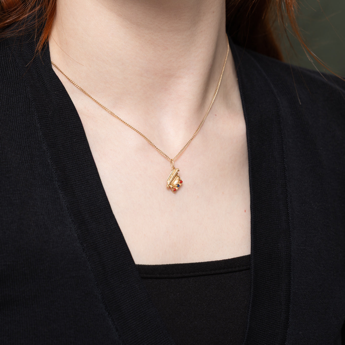 10k Yellow Gold "I Love U" Typewritter Charm