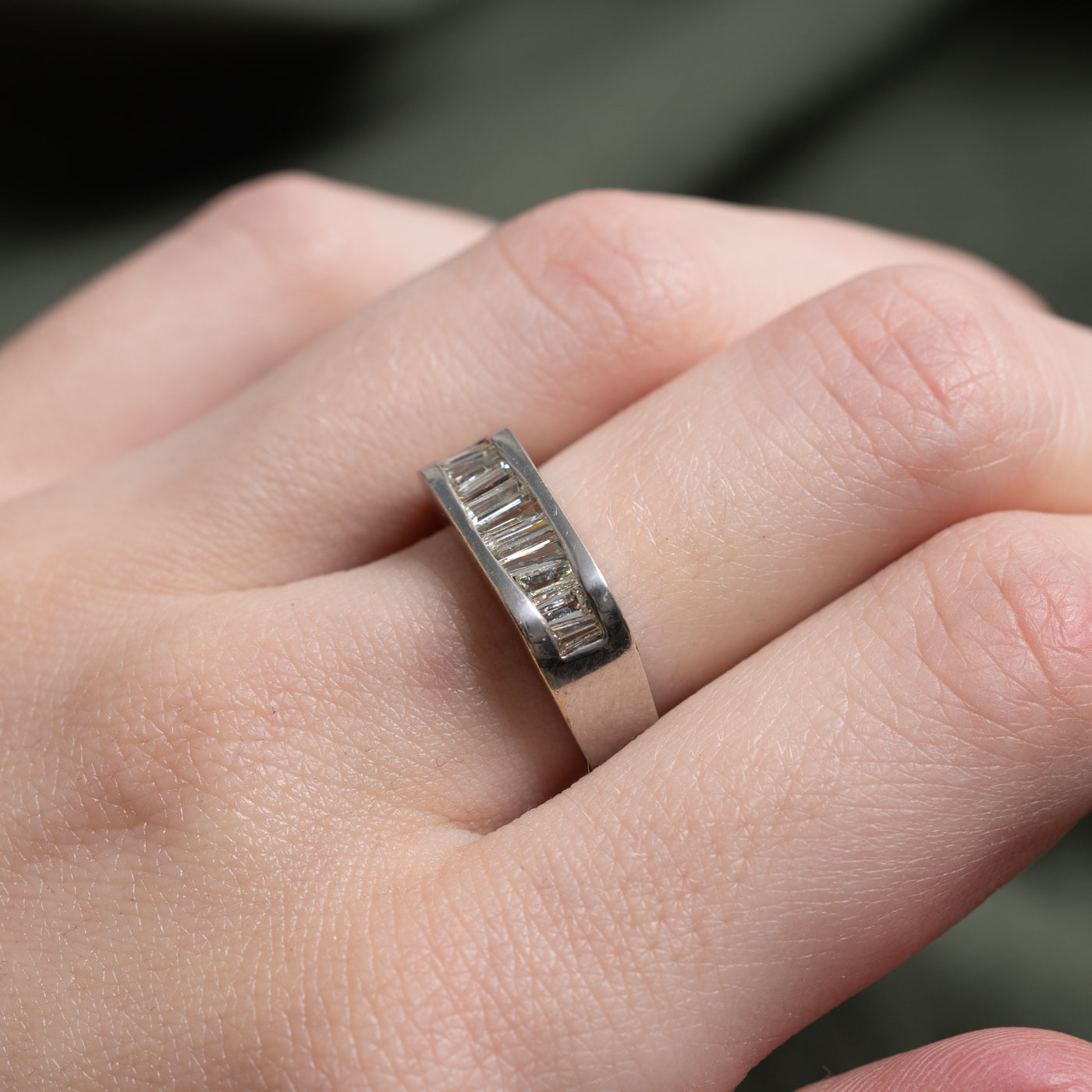 Baguette Cut Diamond Band | 0.42ctw | SZ 6.75 |