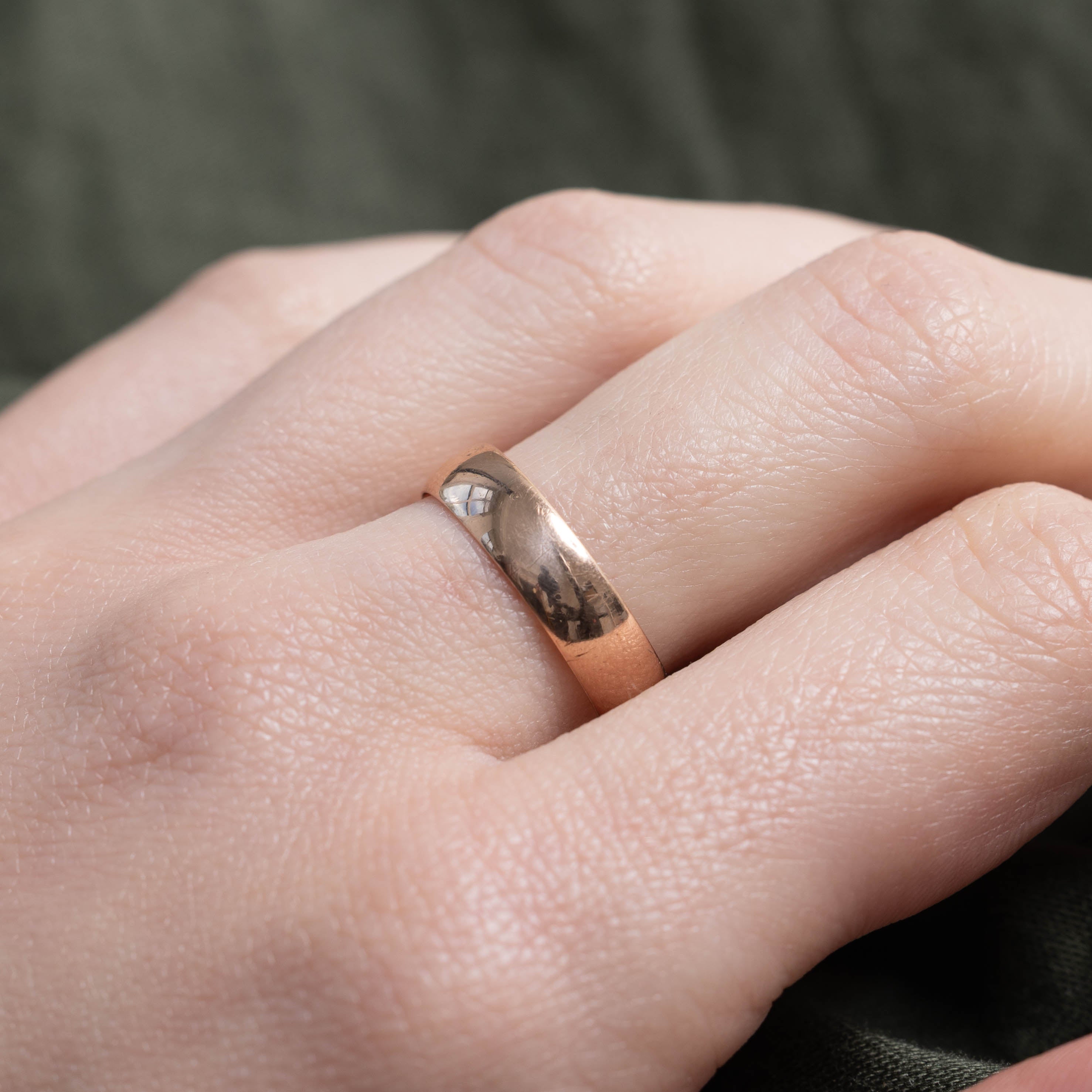 1895 Birmingham UK Rose Gold Band | 4.80mm | SZ 7