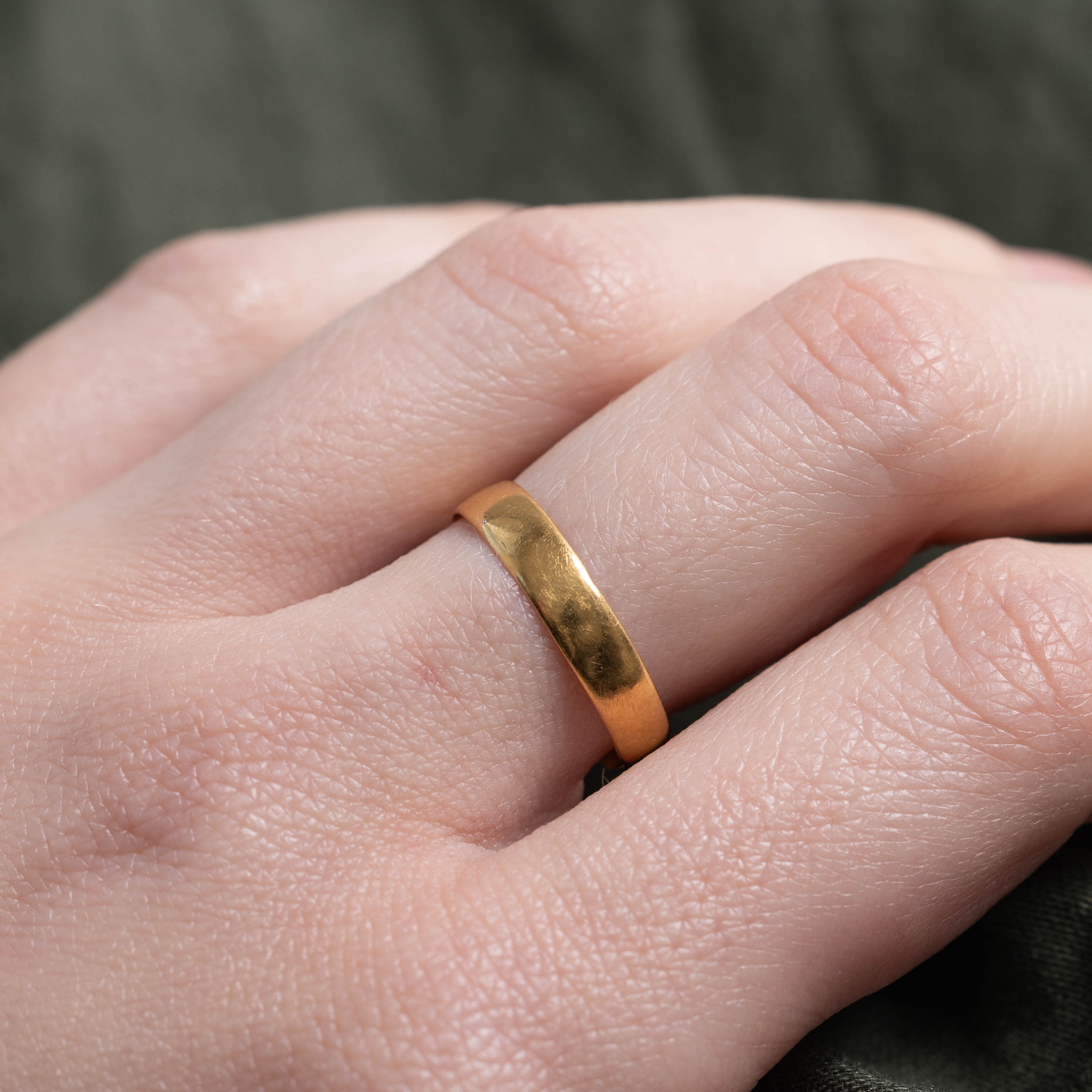 1914 Birmingham 22k Yellow Gold Band | 4.30mm | SZ 7.25
