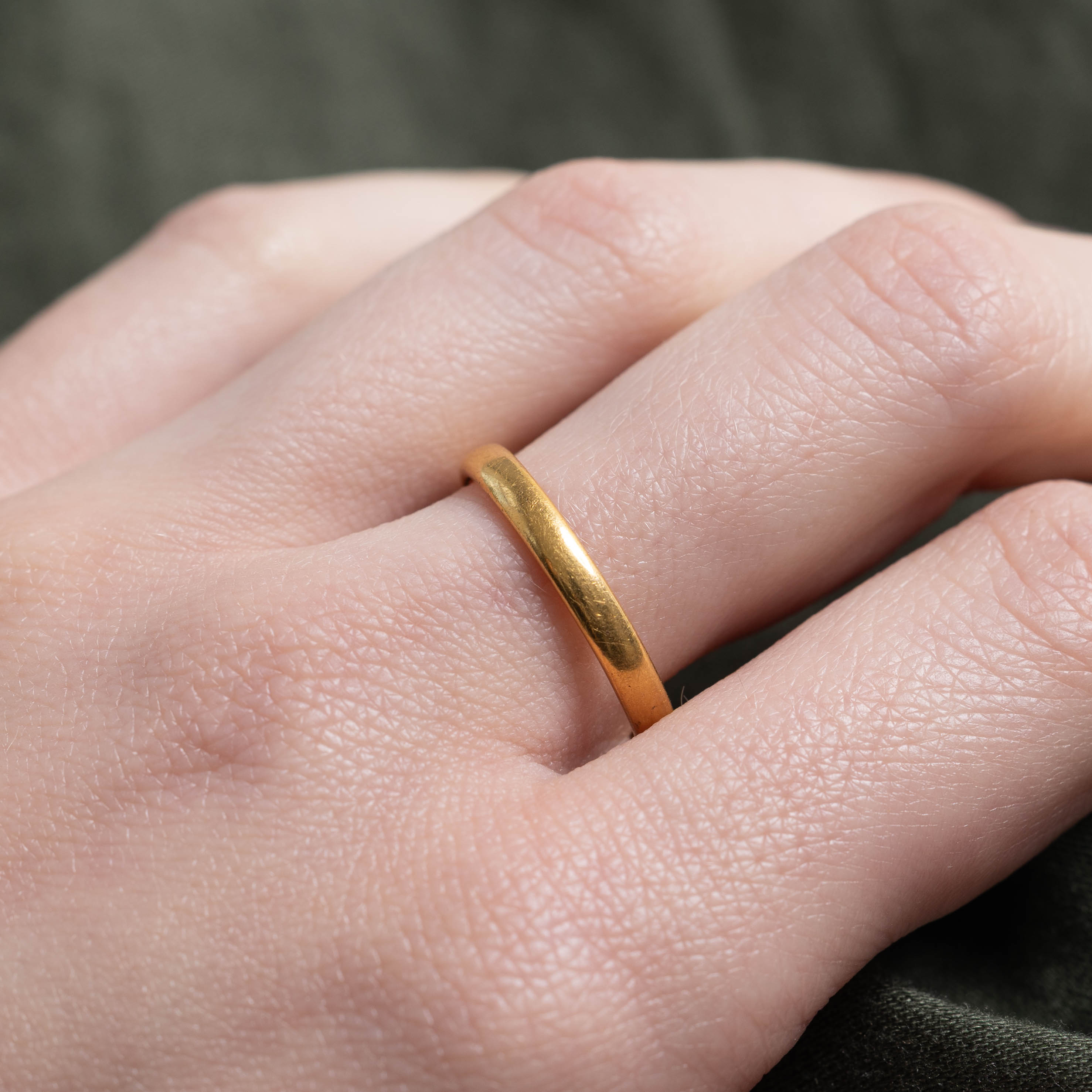 Birmingham 22k Yellow Gold Band | 2.85mm | SZ 8