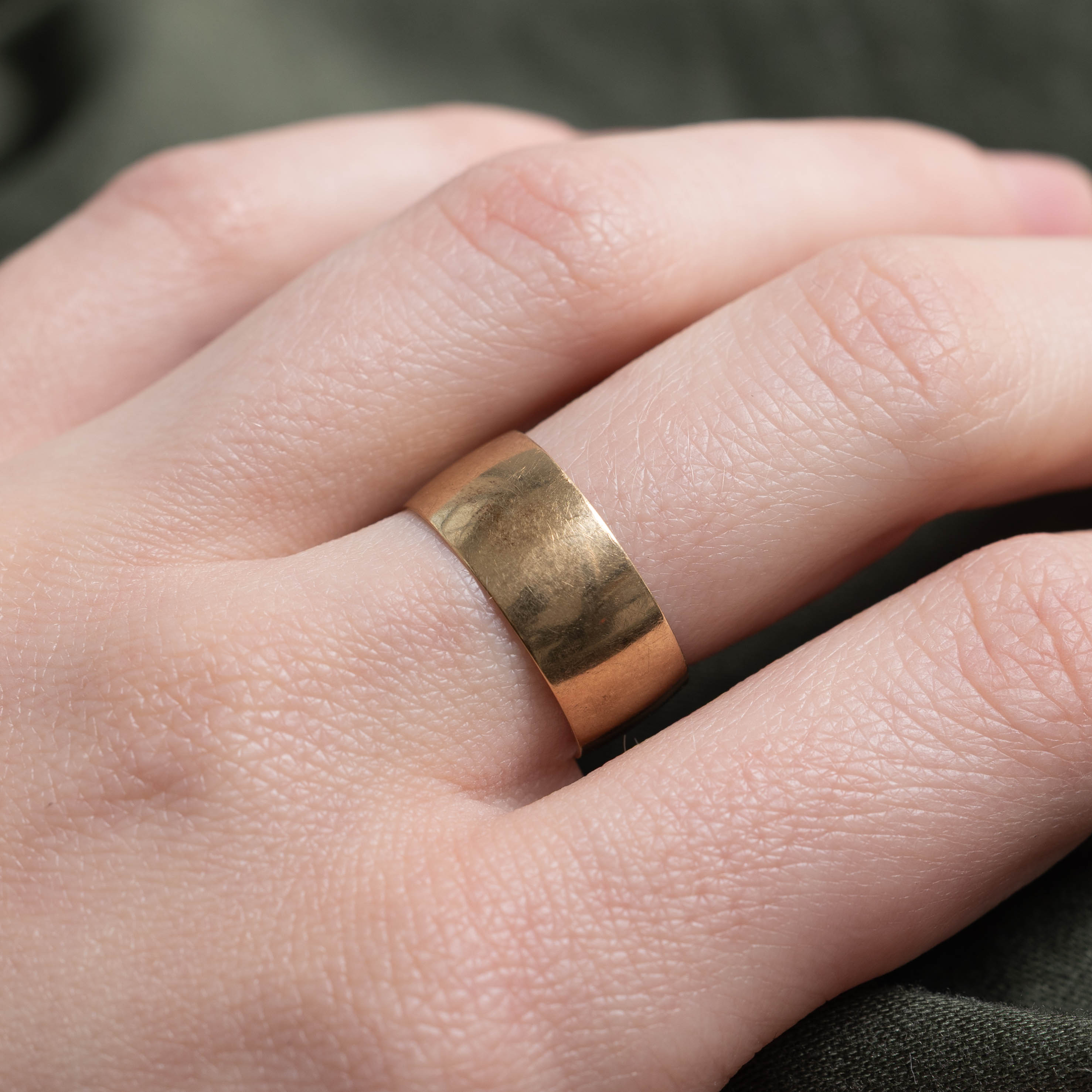 London UK Yellow Gold Thick Band | 8.00mm | SZ 7.25