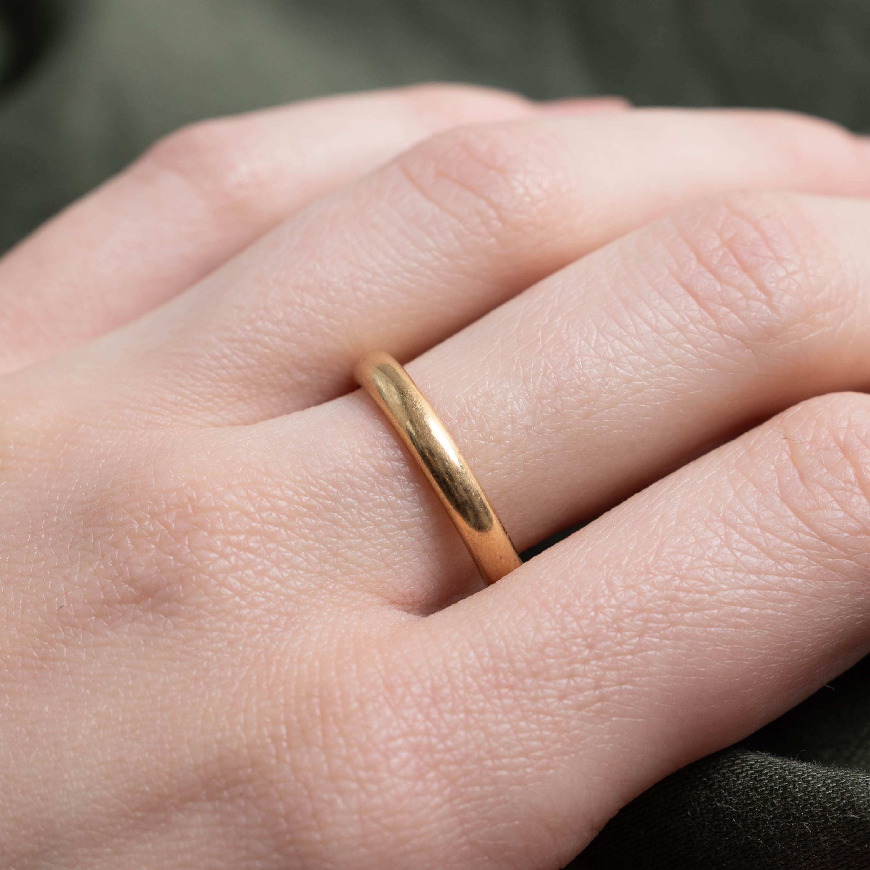 ‘Birks’ 18k Yellow Gold Band | 3.25mm | SZ 7.5
