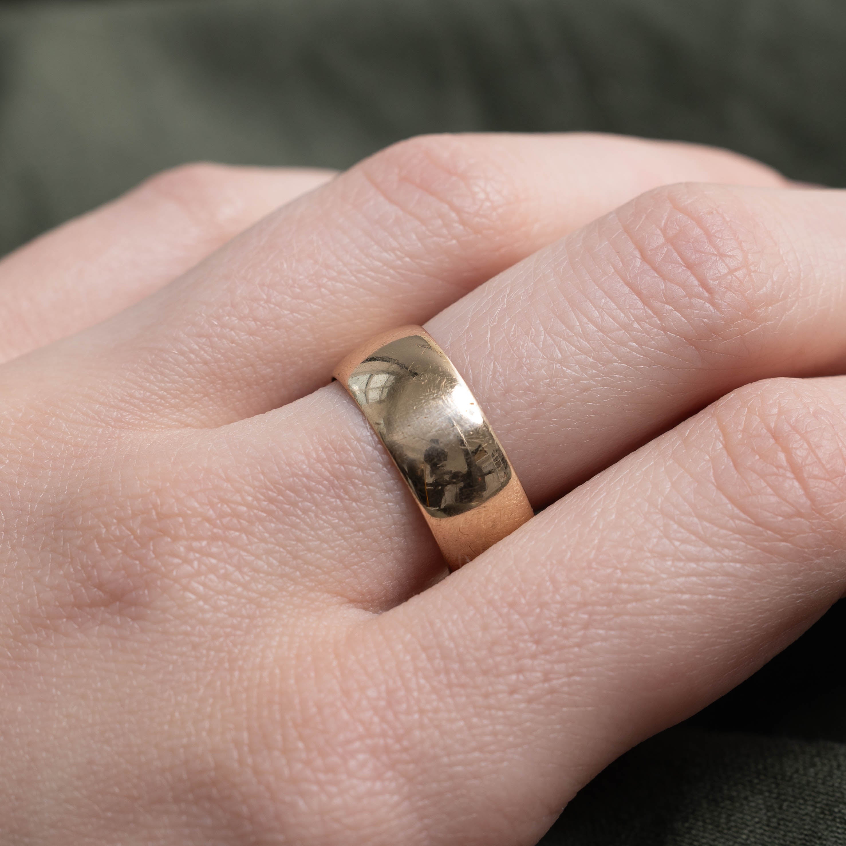 14k Yellow Gold Thick Band | 7.80mm | SZ 7.75