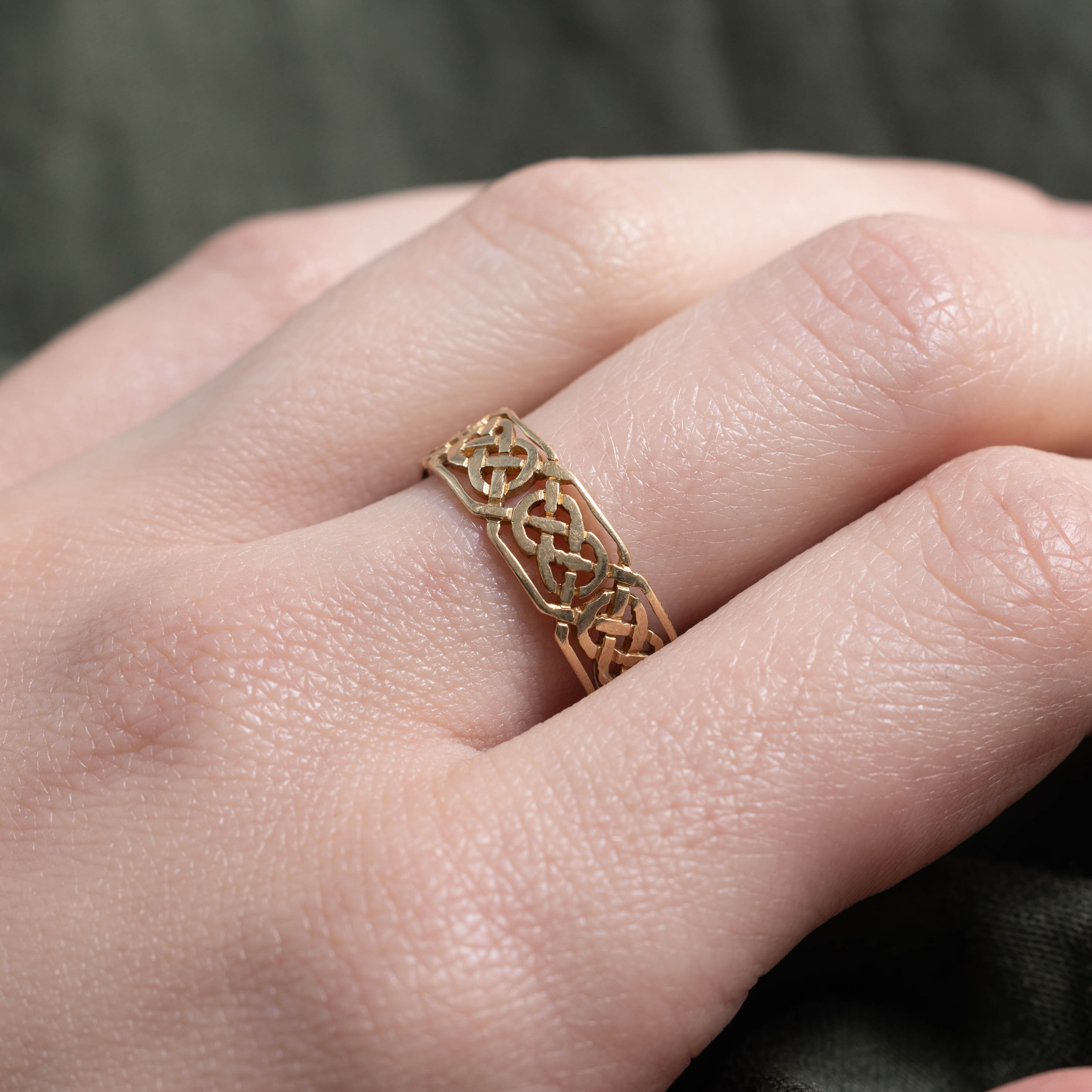 Dublin Yellow Gold Celtic Openwork Ring | 6.30mm | SZ 8.25
