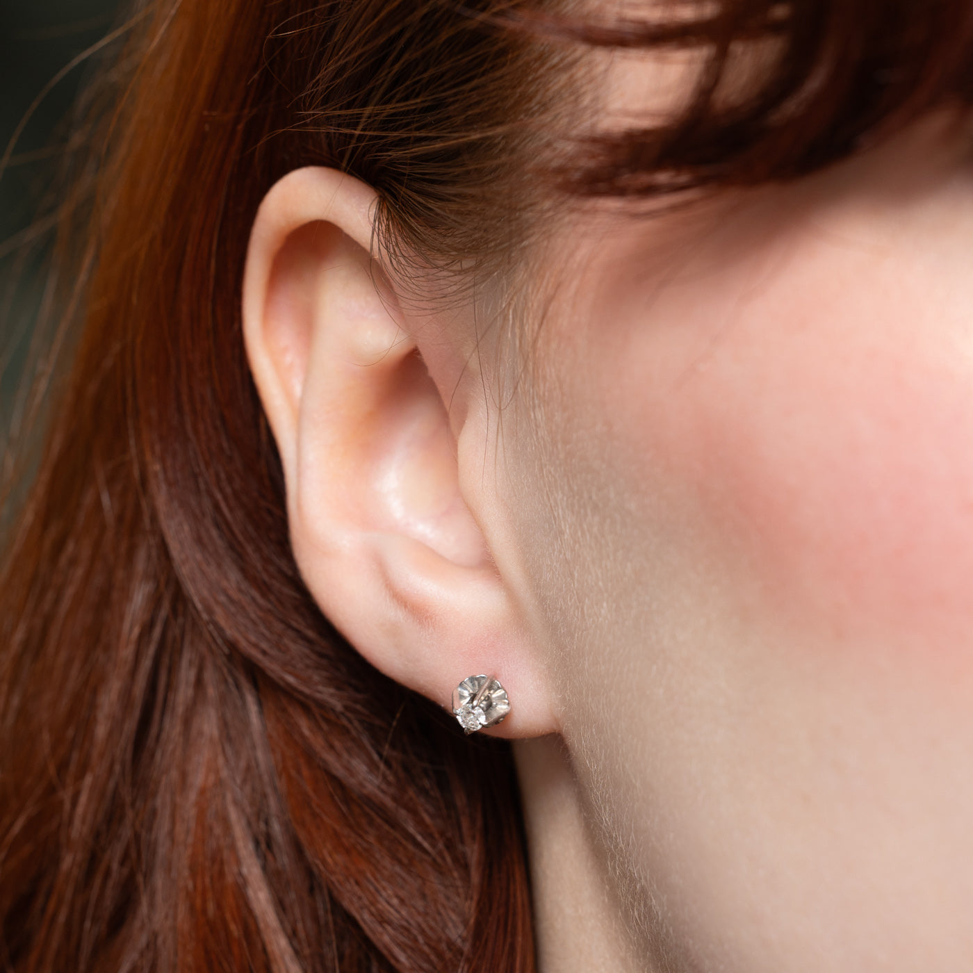 Illusion Set Diamond Stud Earrings | 0.17ctw