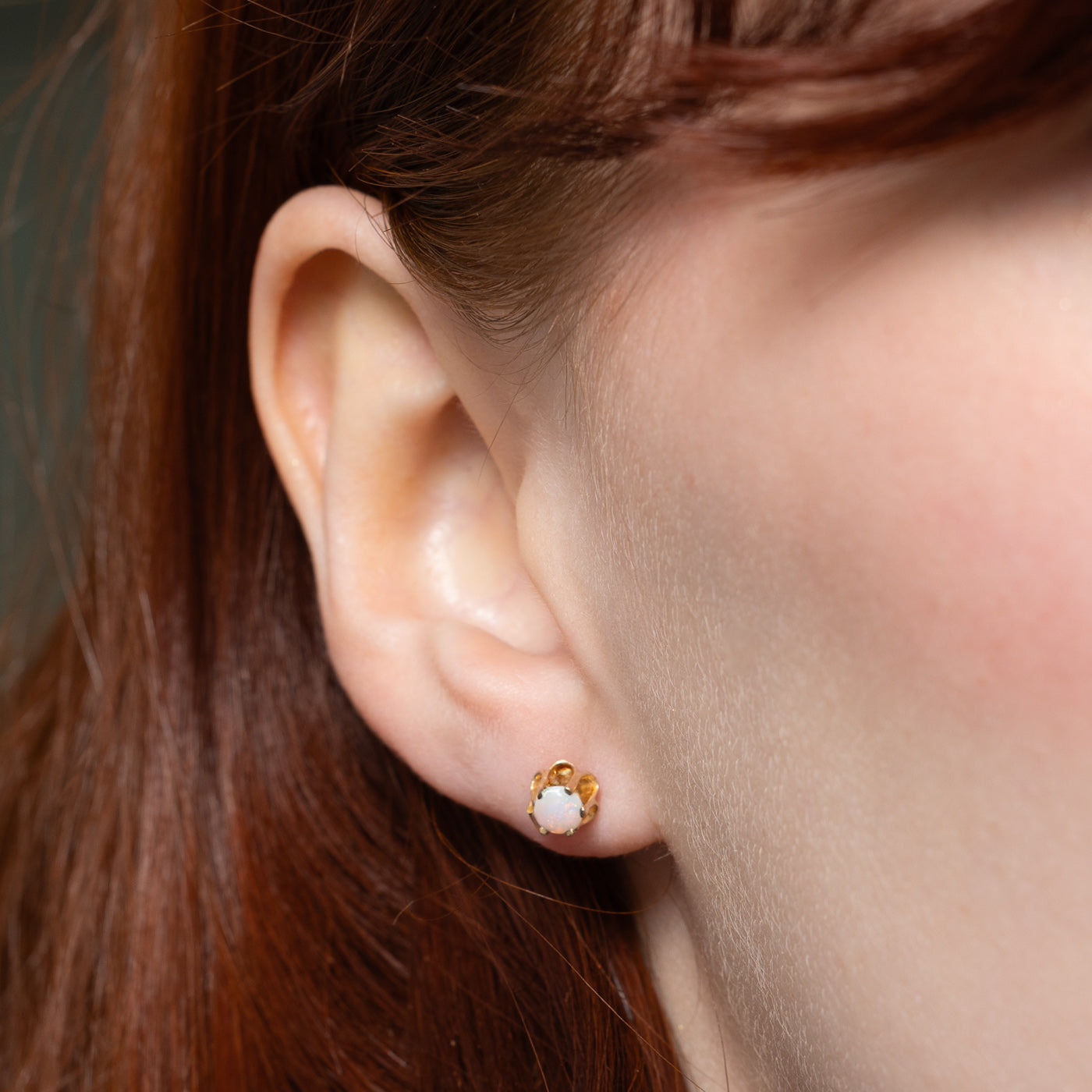 10K Opal Stud Earrings | 0.36ctw
