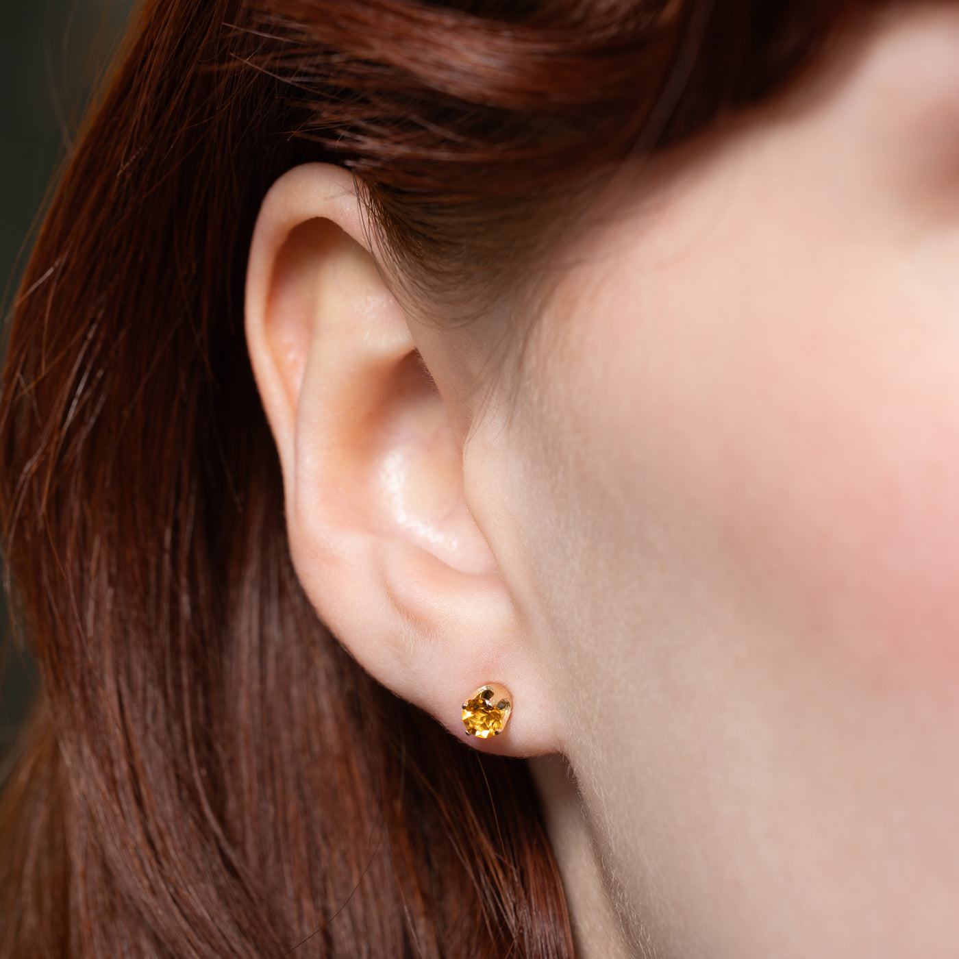 14K Citrine Stud Earrings | 0.48ctw