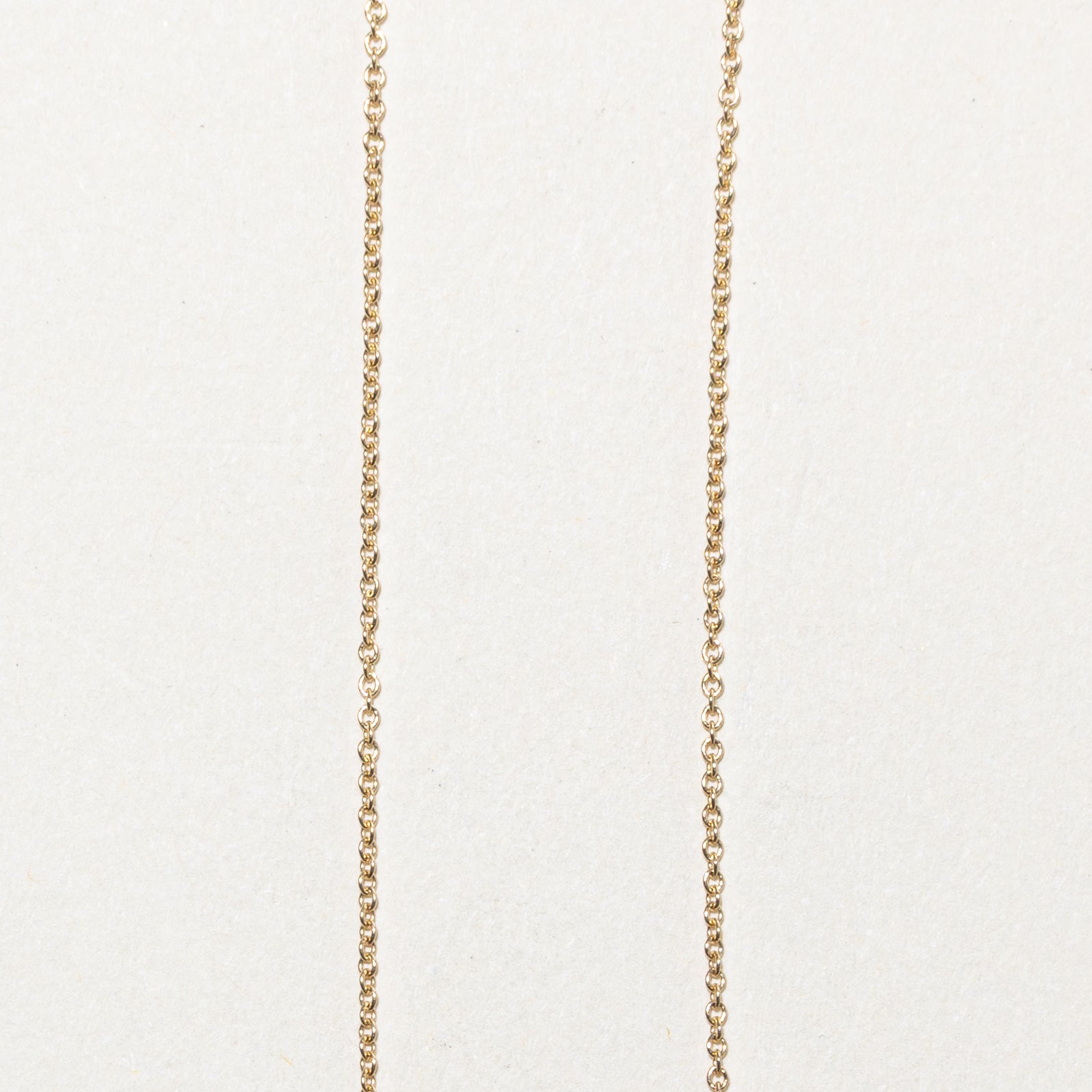 '100 Ways' Three Stone Diamond Cable Link Fixed Pendant Necklace | 0.35ct | 17"