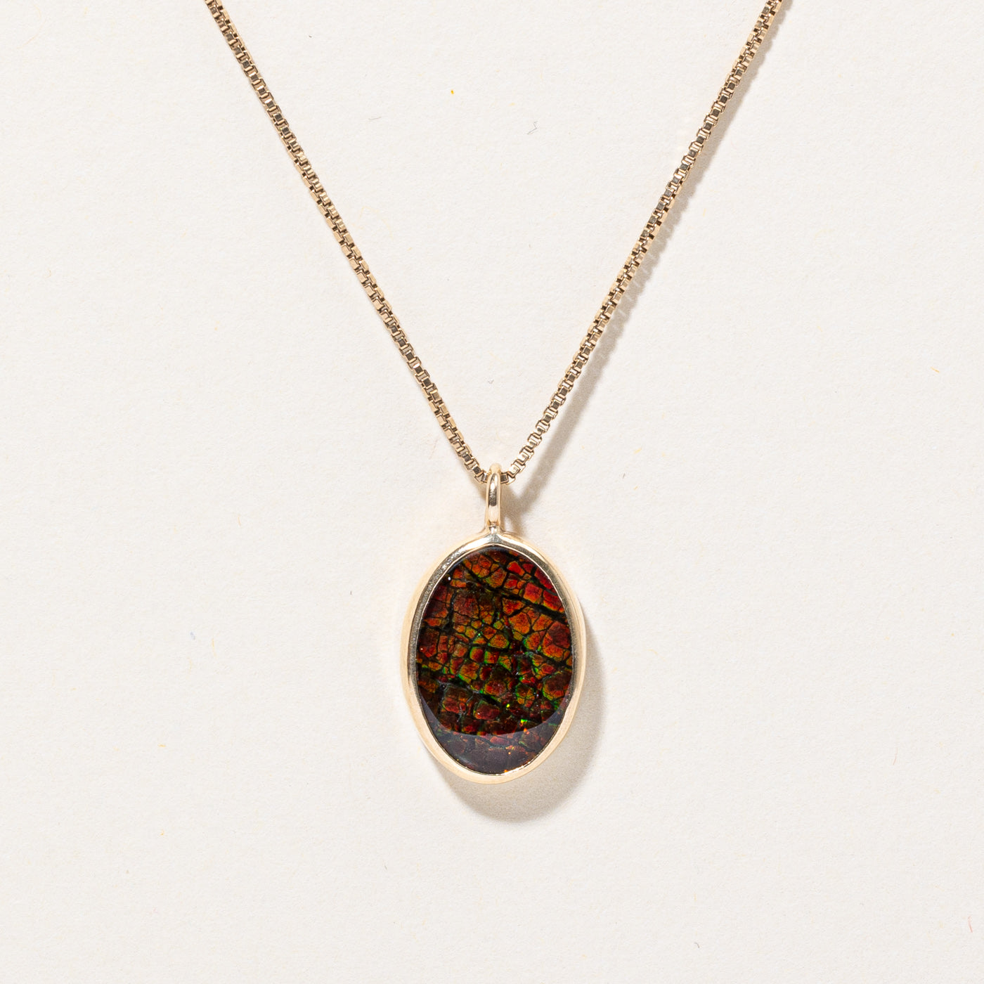 Ammolite Triplet Pendant & Necklace | 2.50ct | 16" |