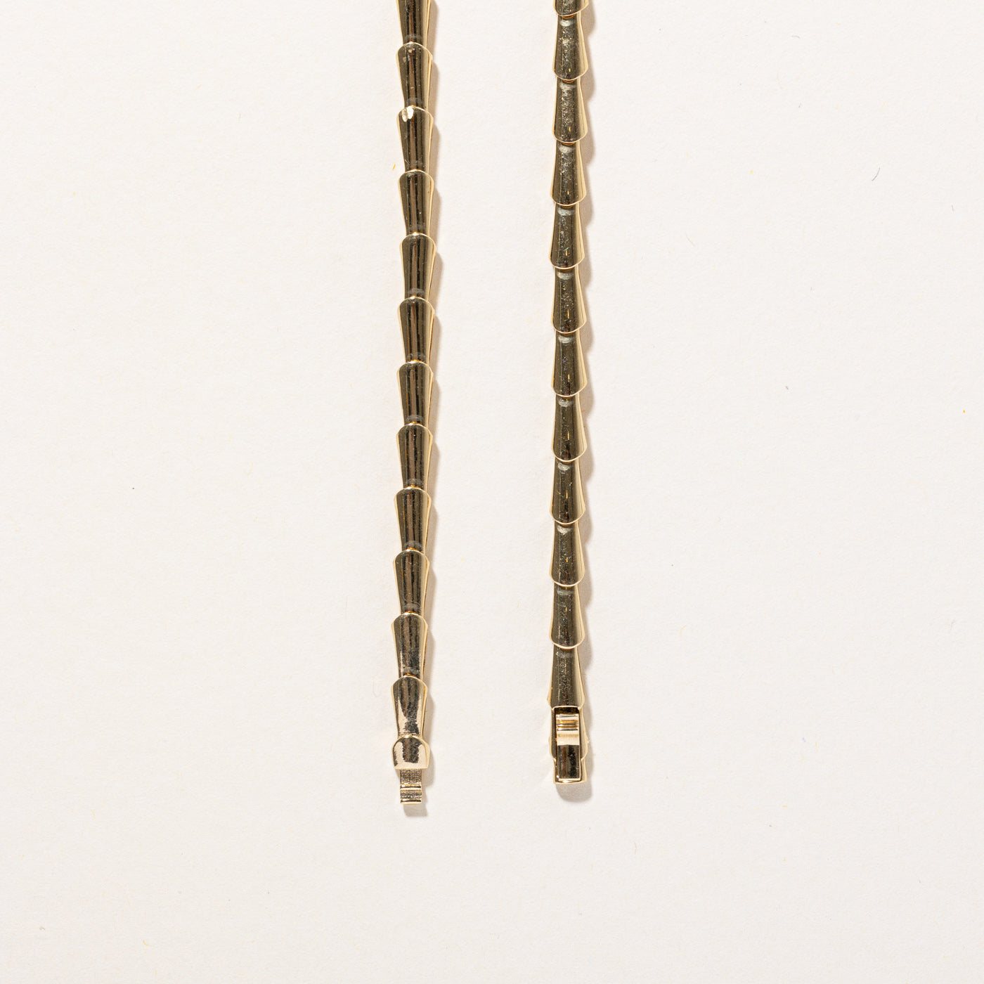 18k Yellow Gold Snake Lariat Necklace | 17" |