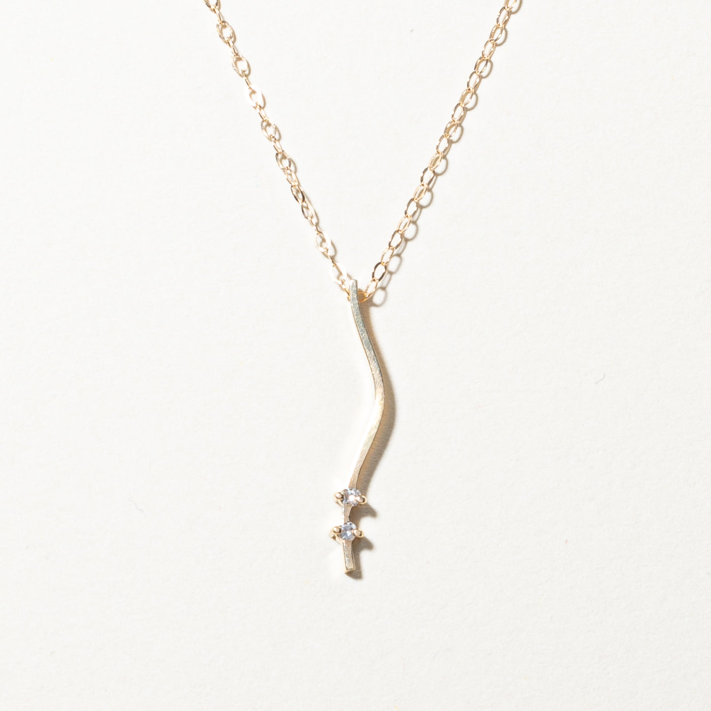 Diamond Journey Pendant Necklace | 0.02ctw | 14"|