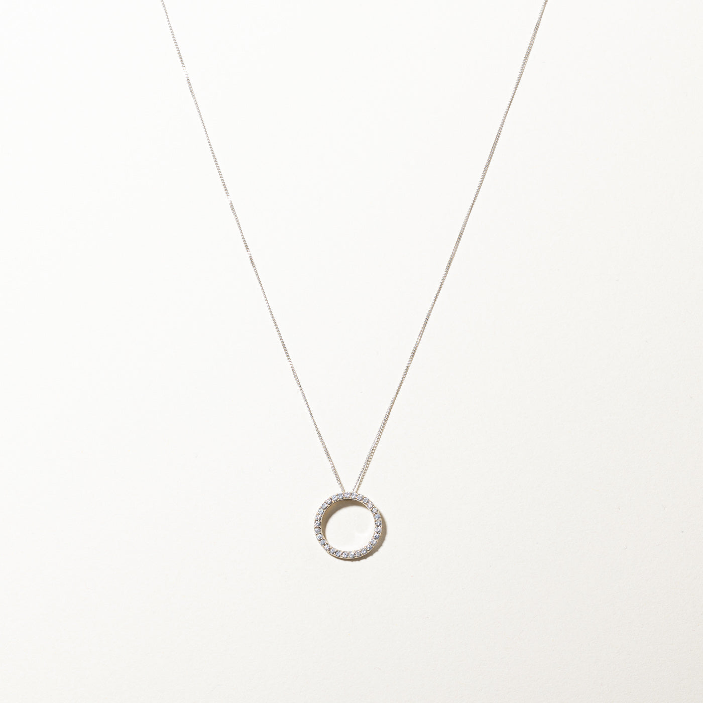 Diamond Eternity Pendant Necklace | 0.30ctw | 20"|