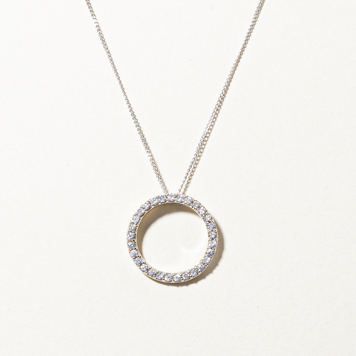 Diamond Eternity Pendant Necklace | 0.30ctw | 20"|
