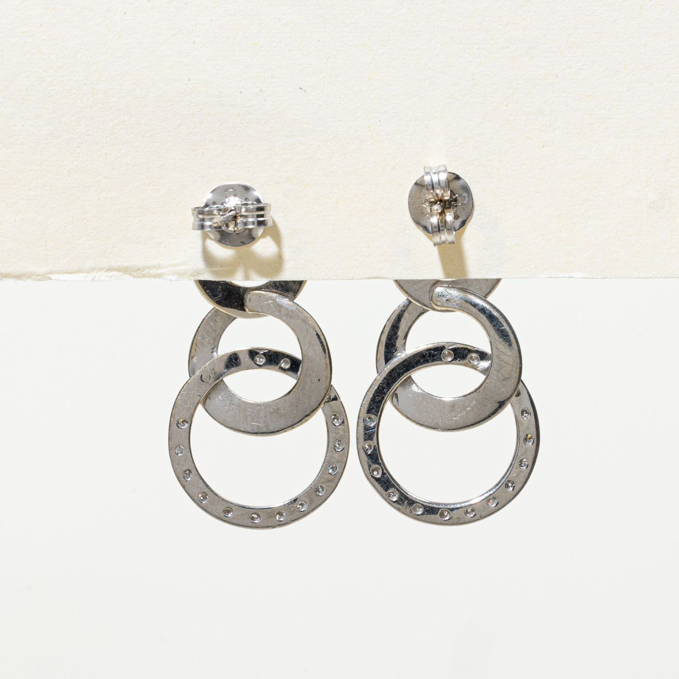 Diamond Circle Drop Earrings | 0.22ctw |