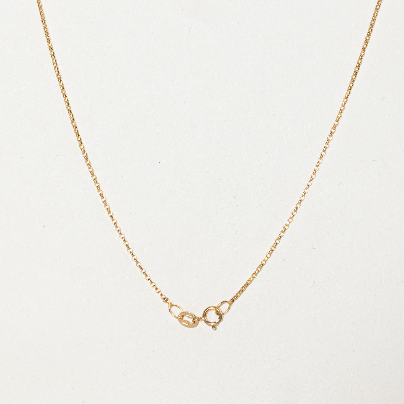 Chaîne Rolo en or jaune 10 carats | 16" |