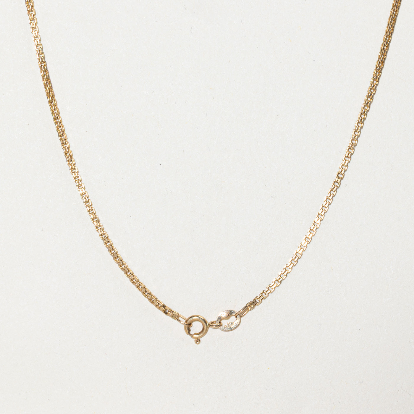 10k Yellow Gold Modified Flat Link Chain | 22" |