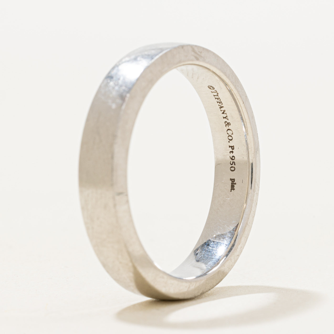 'Tiffany & Co' The Charles Tiffany Setting Satin Finish Ring | 5.00mm | SZ 10.5 |