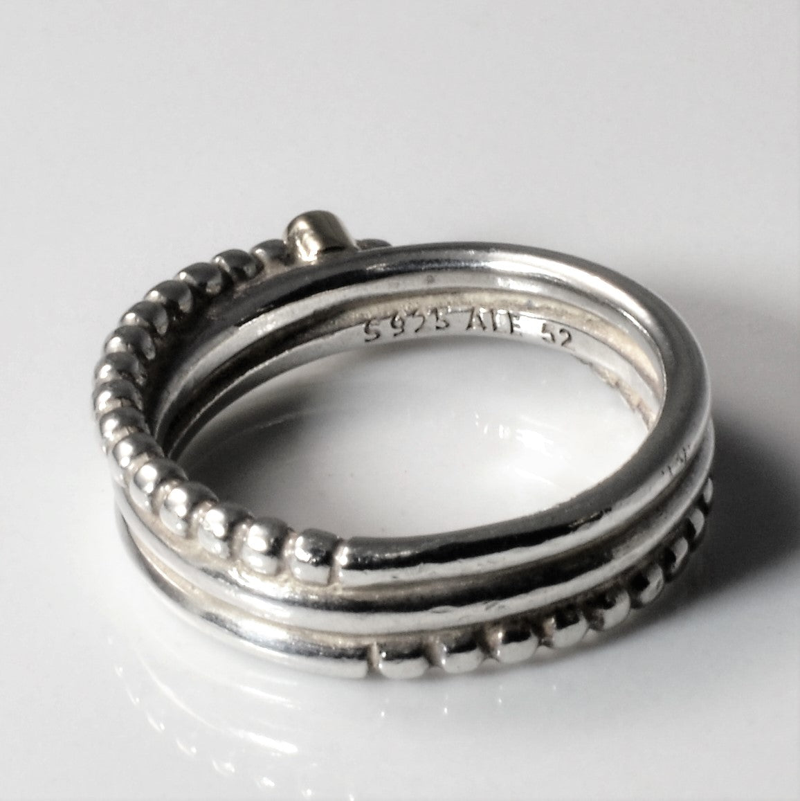 'Pandora' Diamond Crossover Ring | 0.03ct | SZ 6 | - 100 Ways