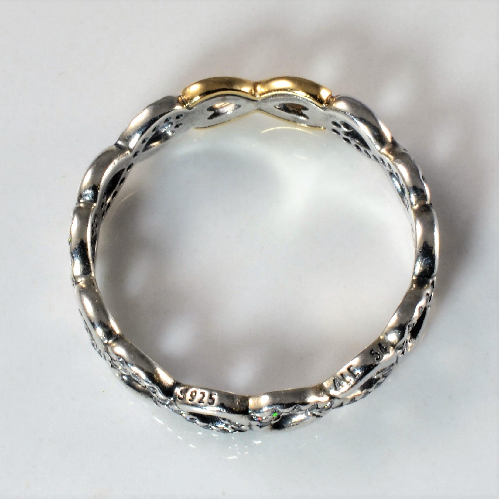 'Pandora' Two Tone Infinity Band | SZ 6.75 | - 100 Ways