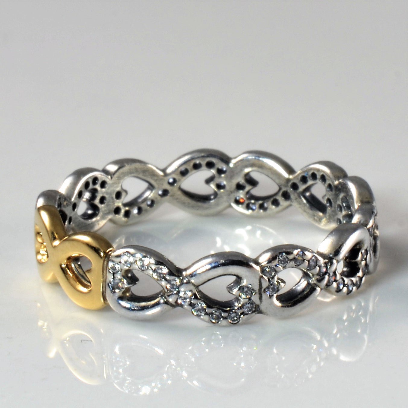 'Pandora' Two Tone Infinity Band | SZ 6.75 | - 100 Ways