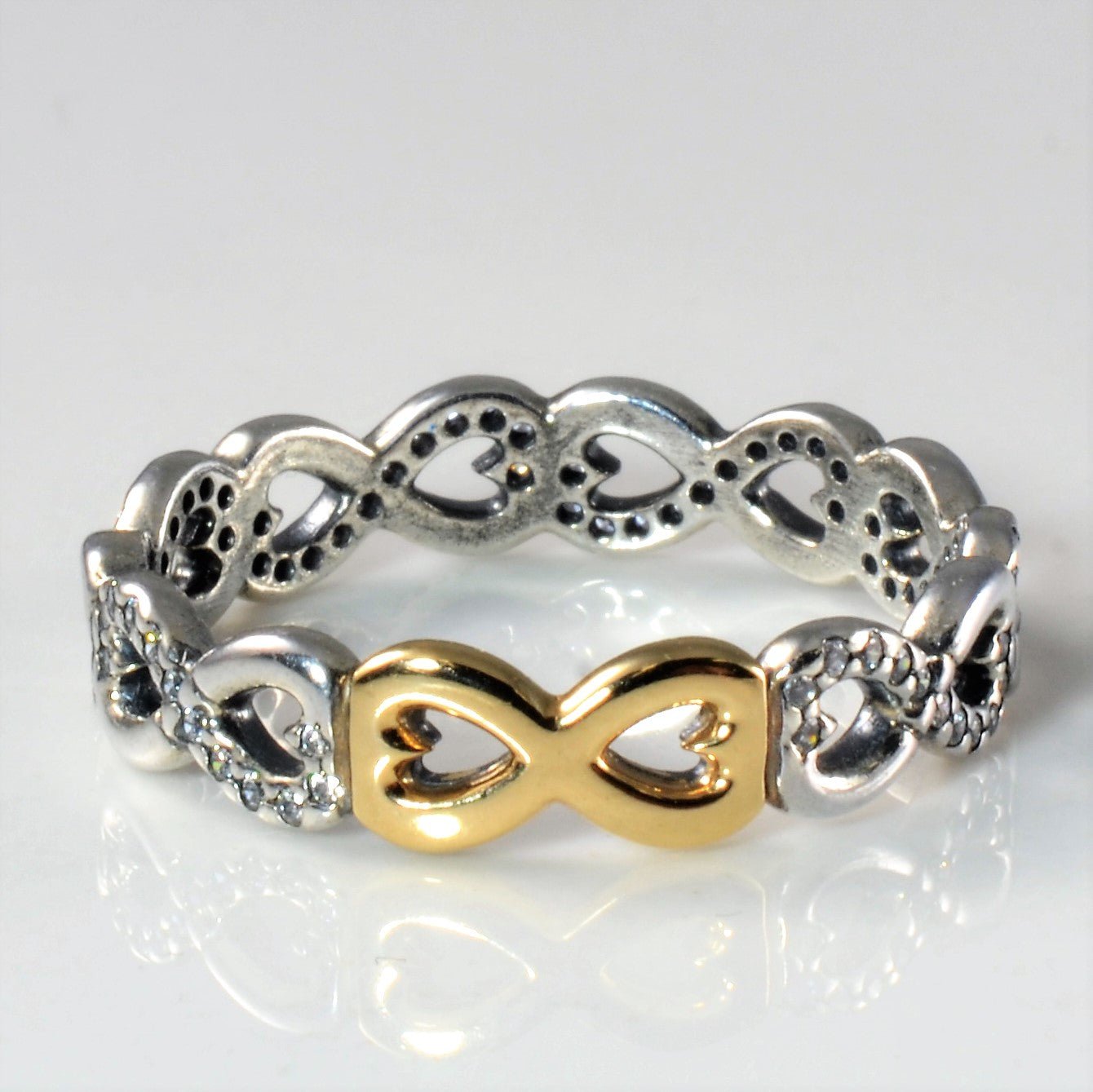 'Pandora' Two Tone Infinity Band | SZ 6.75 | - 100 Ways