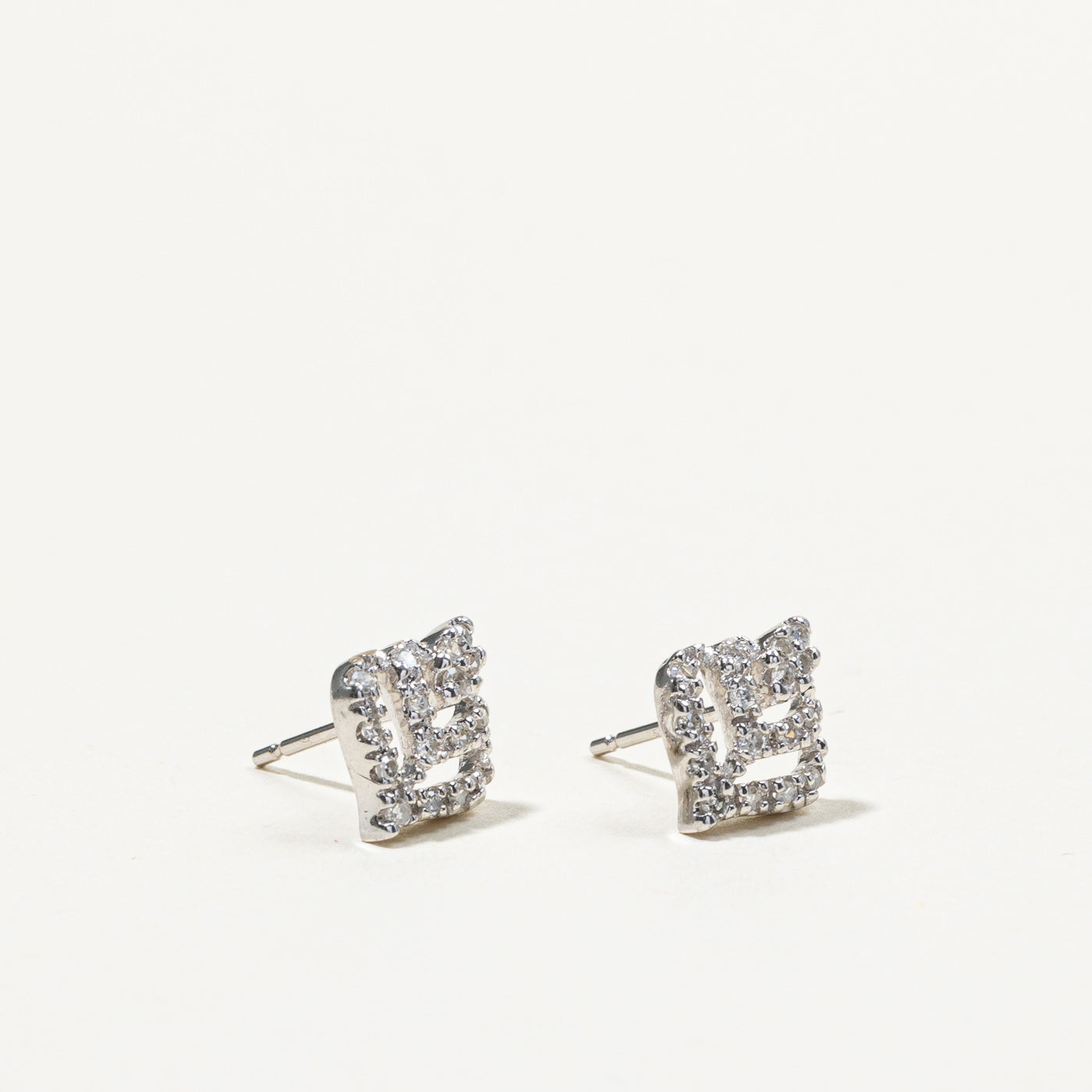 Cluster Set Diamond Stud Earrings | 0.20ctw |