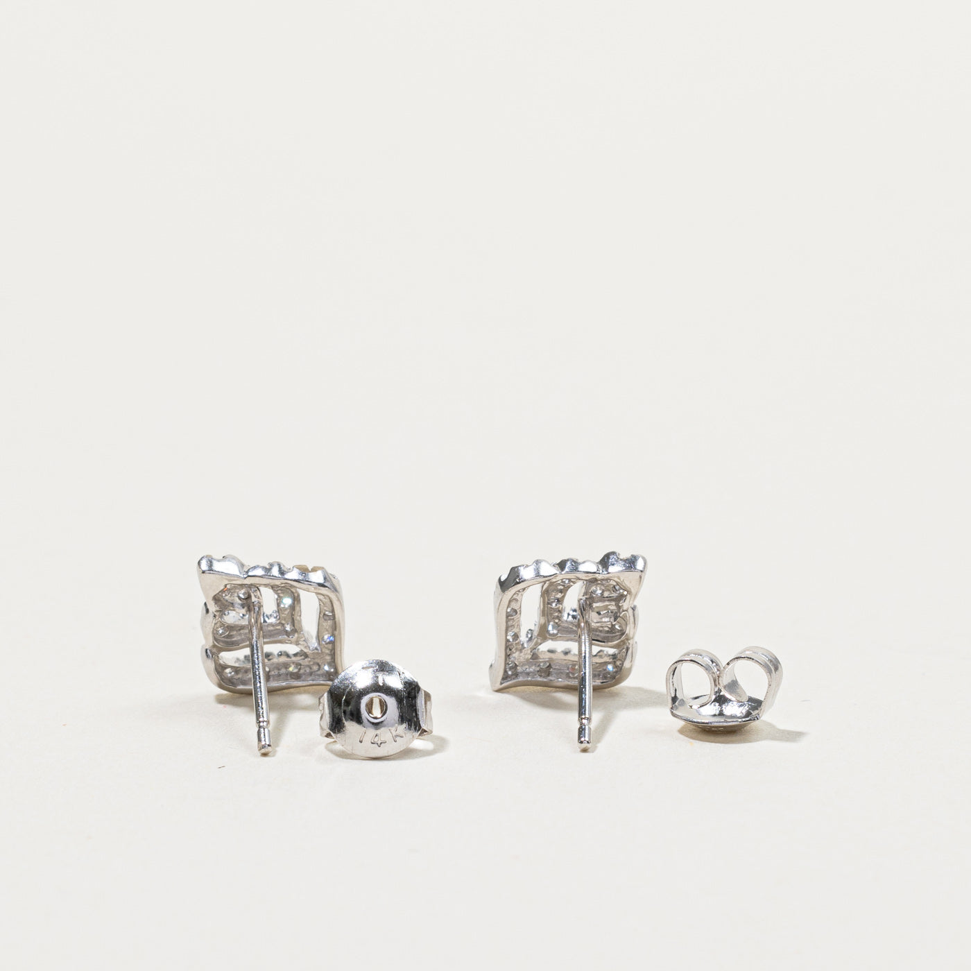 Cluster Set Diamond Stud Earrings | 0.20ctw |