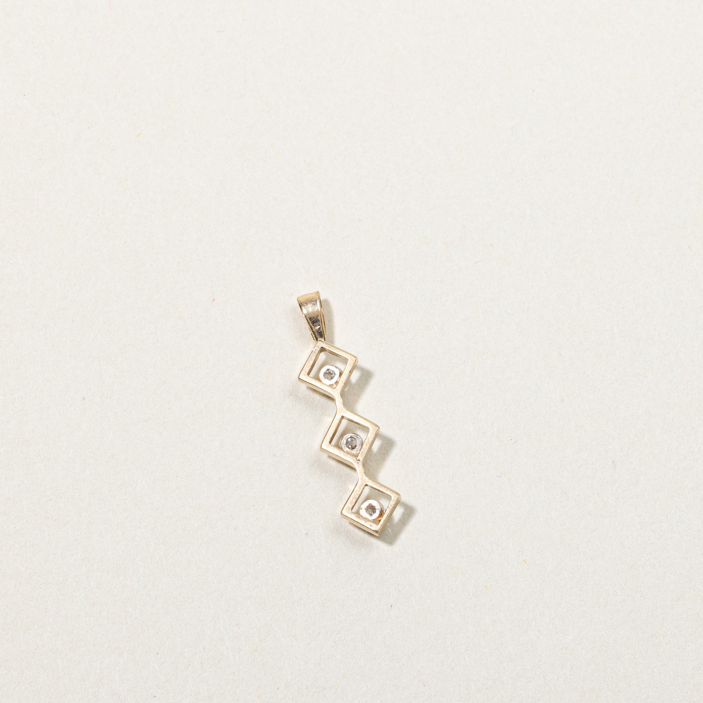 Three Stone Diamond Pendant | 0.05ctw |