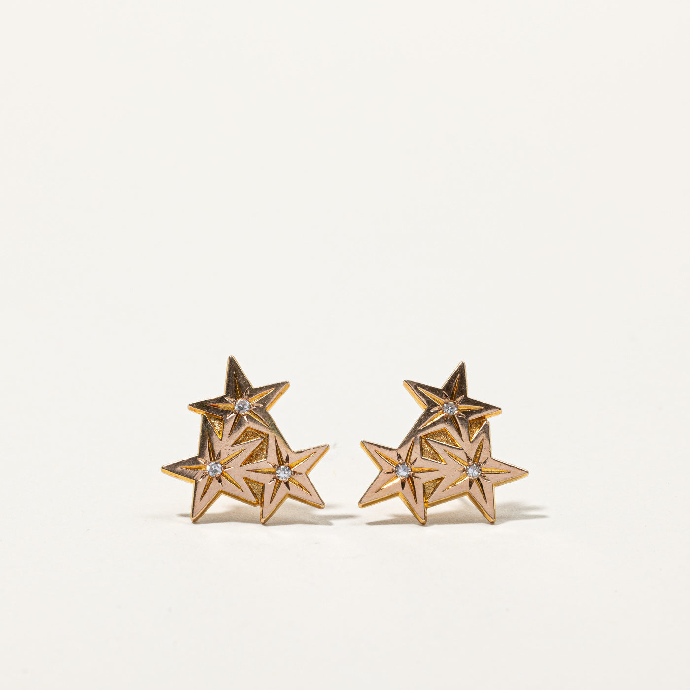 Diamond Star Earrings | 0.06ctw |