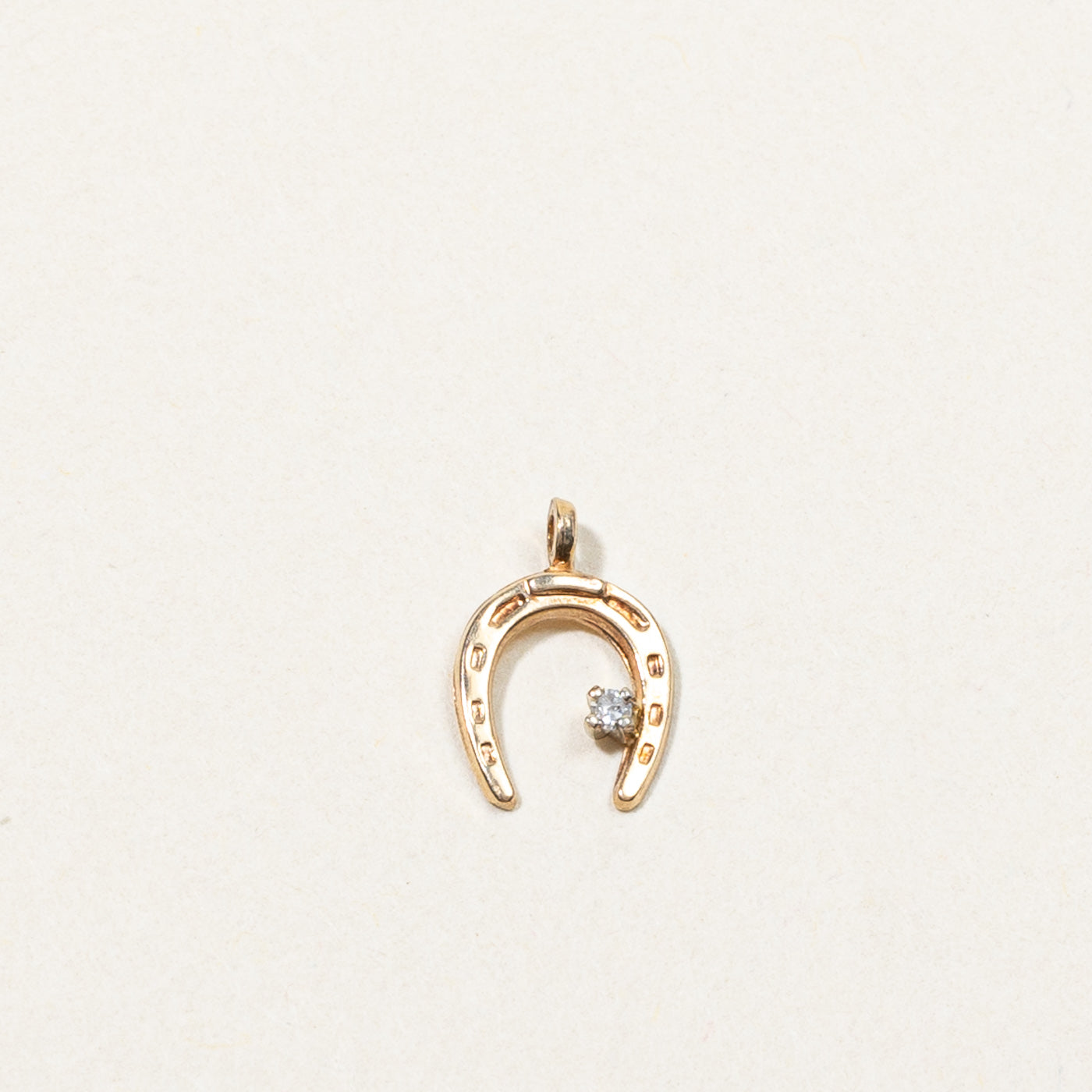 Diamond Horseshoe Pendant | 0.005ct |