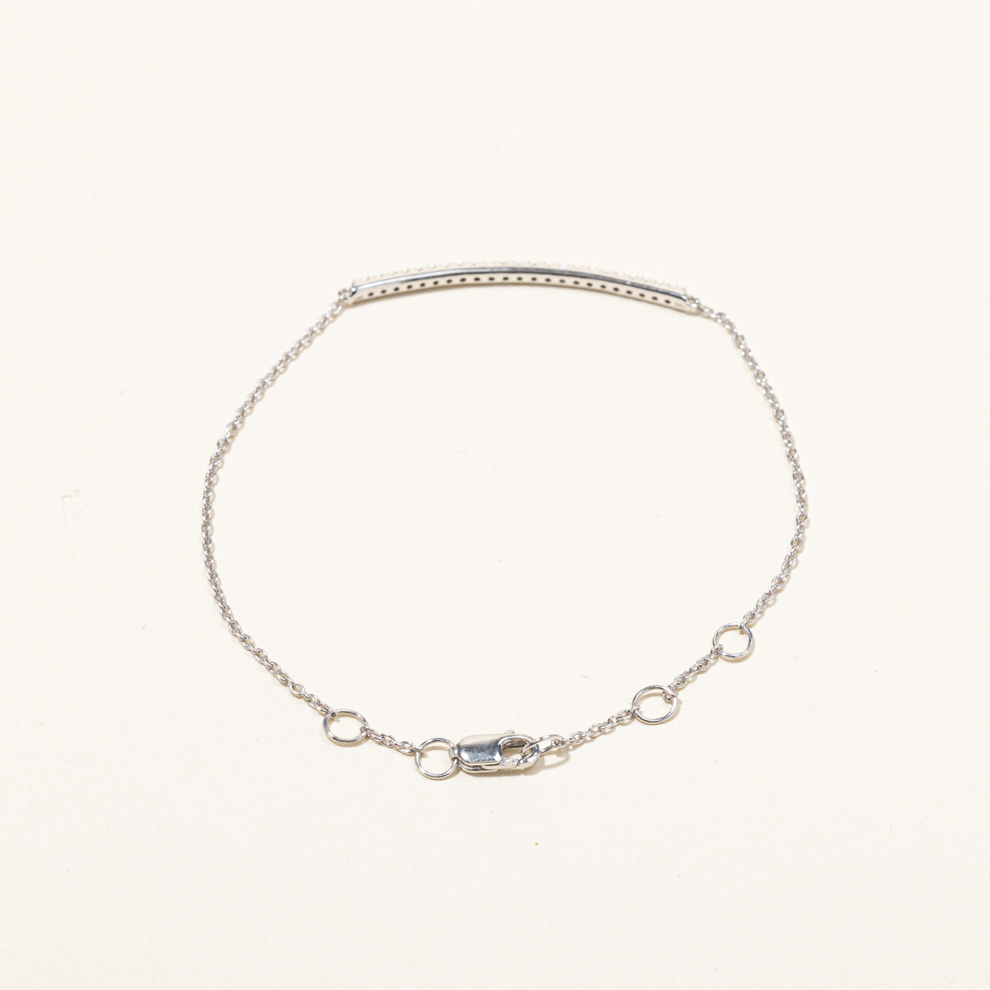 Diamond Bar Chain Bracelet | 0.23ctw | 7"|