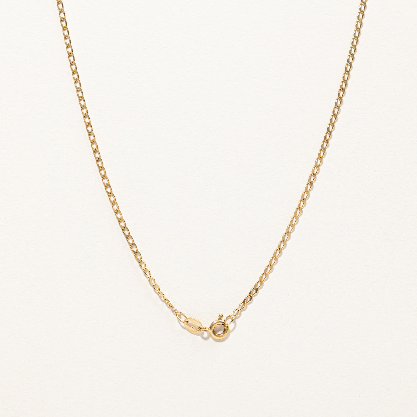 Diamond Curb Link Necklace | 0.01ct | 16"|