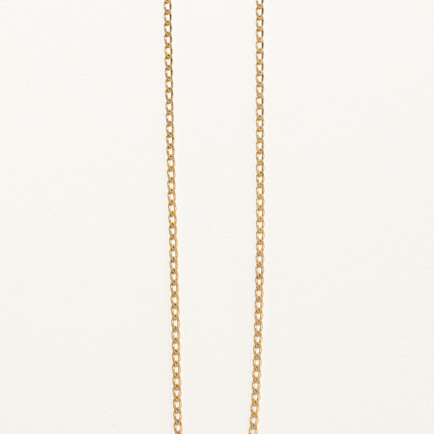 Diamond Curb Link Necklace | 0.01ct | 16"|