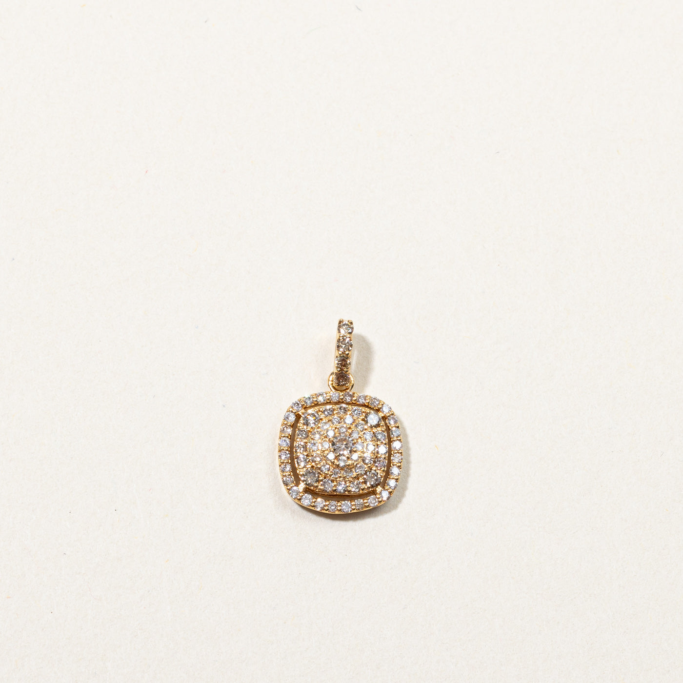 Cluster Set Diamond Pendant | 0.40ctw |