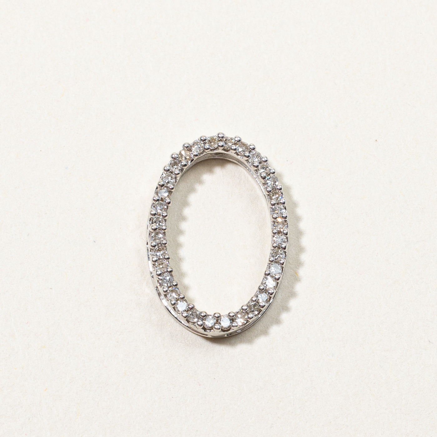 Diamond Oval Eternity Pendant | 0.32ctw |