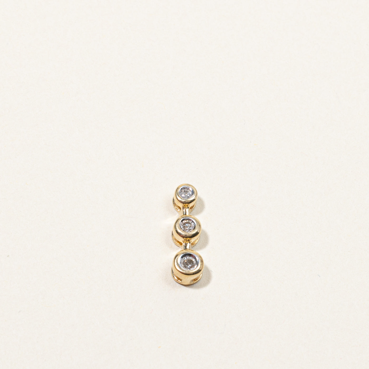 Three Stone Diamond Journey Pendant | 0.10ctw |