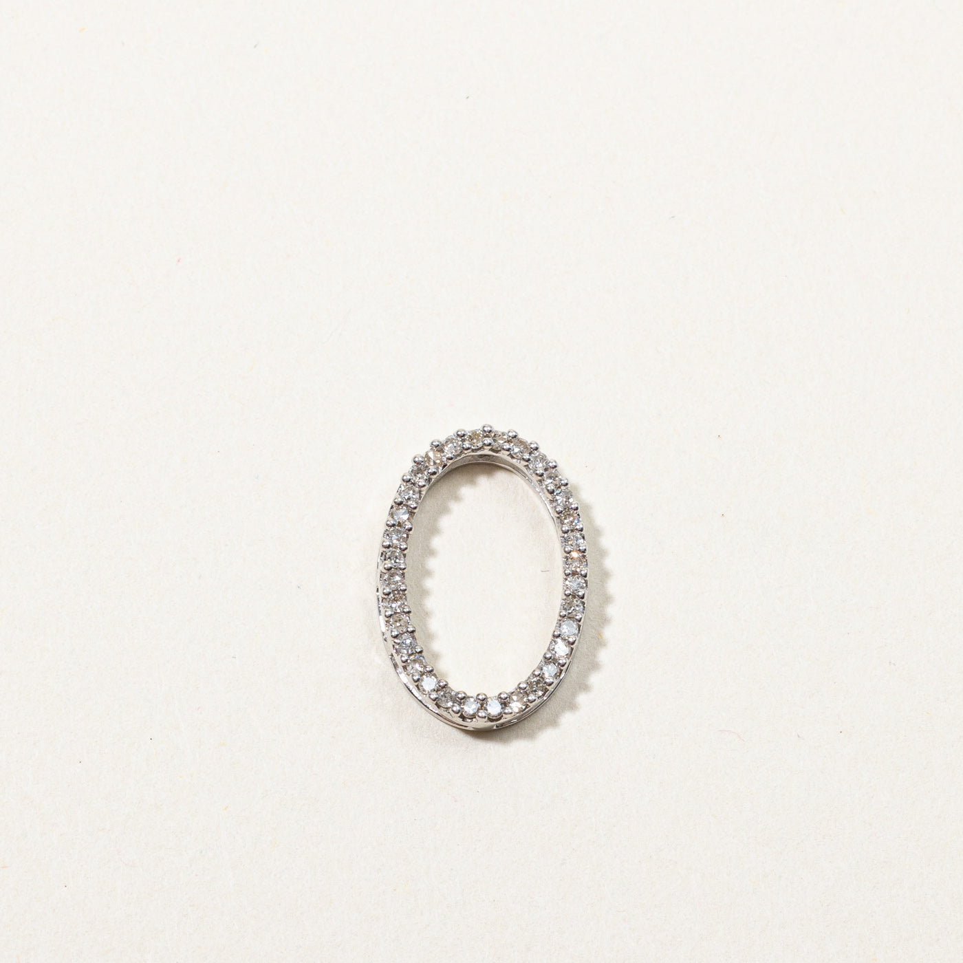 Diamond Oval Eternity Pendant | 0.32ctw |