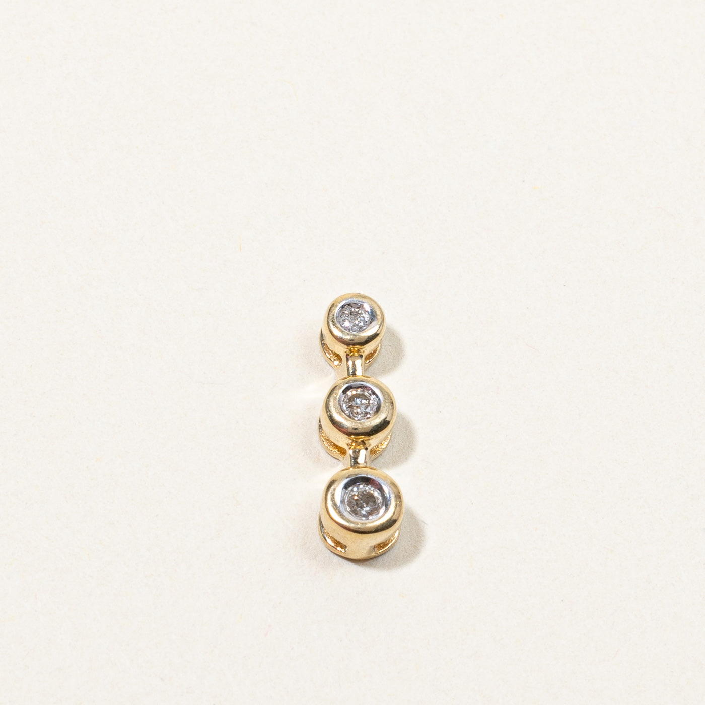 Three Stone Diamond Journey Pendant | 0.10ctw |