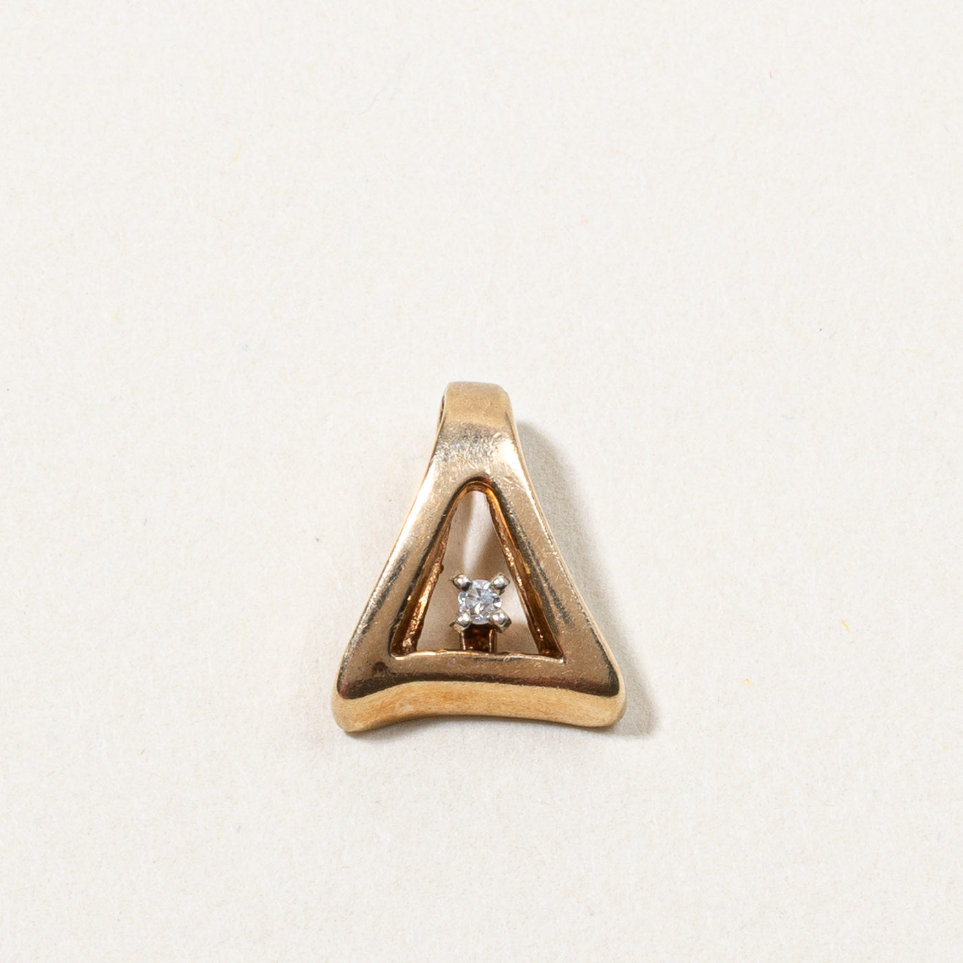 Diamond Triangular Pendant | 0.01ct |