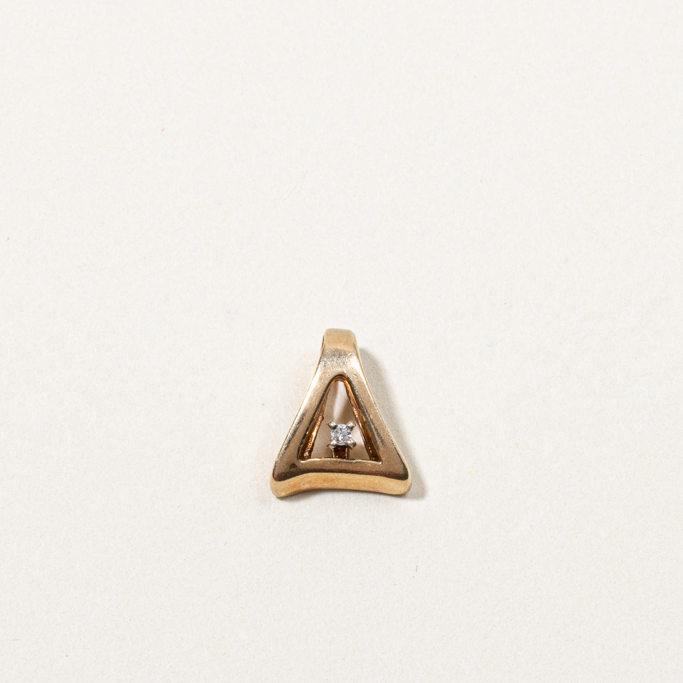 Diamond Triangular Pendant | 0.01ct |