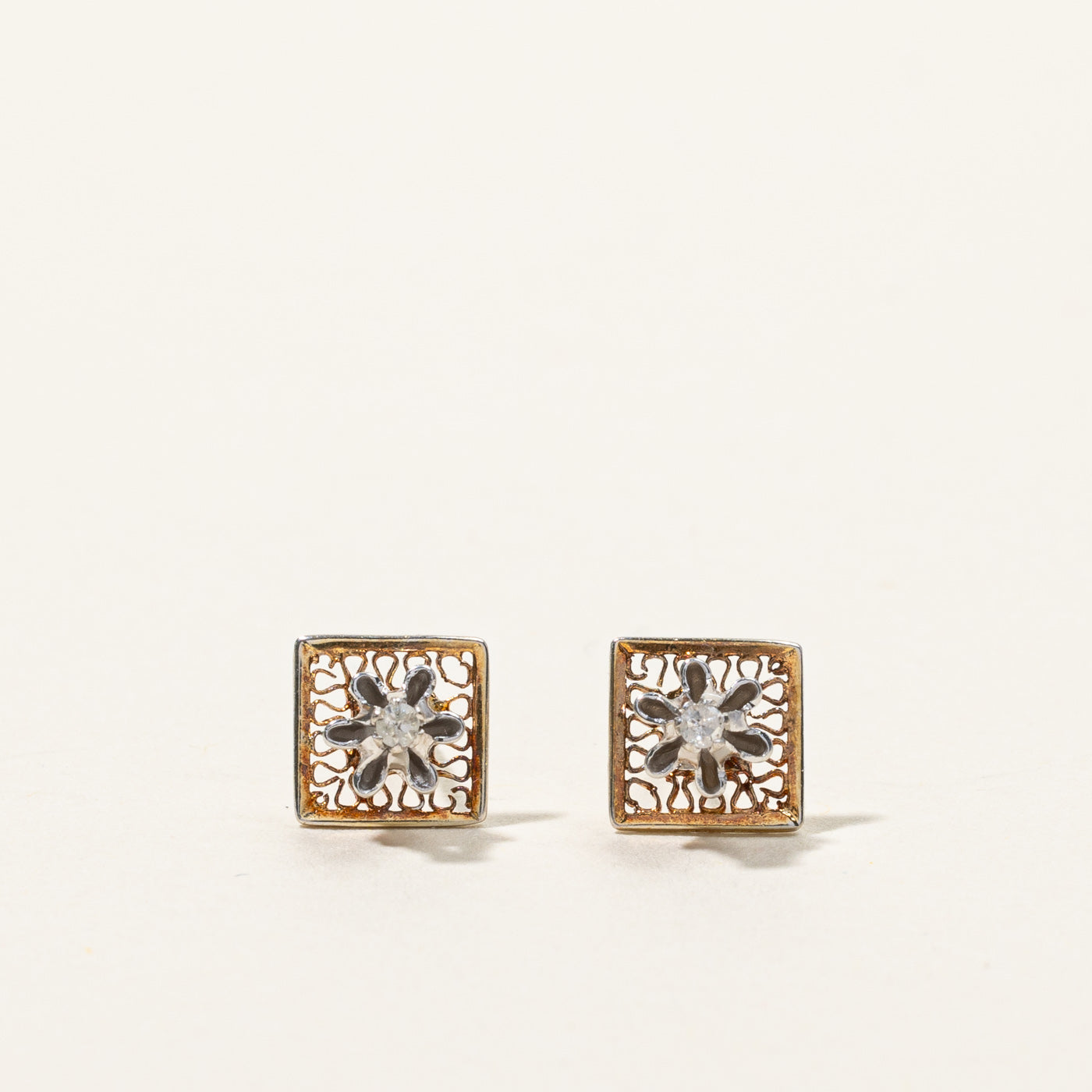 Claw Set Diamond Stud Earrings | 0.02ctw |