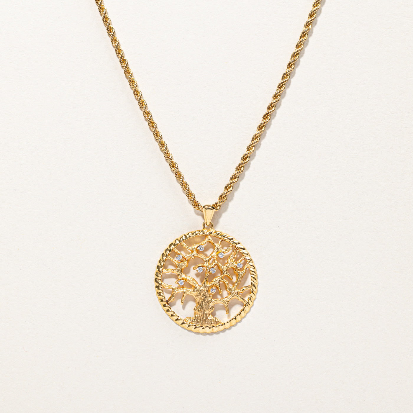 Tree of Life Diamond Pendant Necklace | 0.16ctw | 26"|