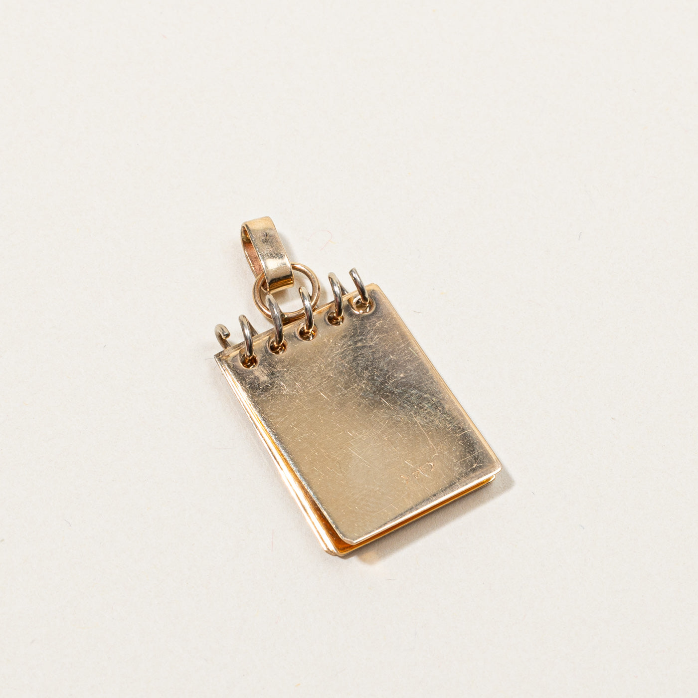 Gold Letter Pad Diamond Pendant | 0.03ct |