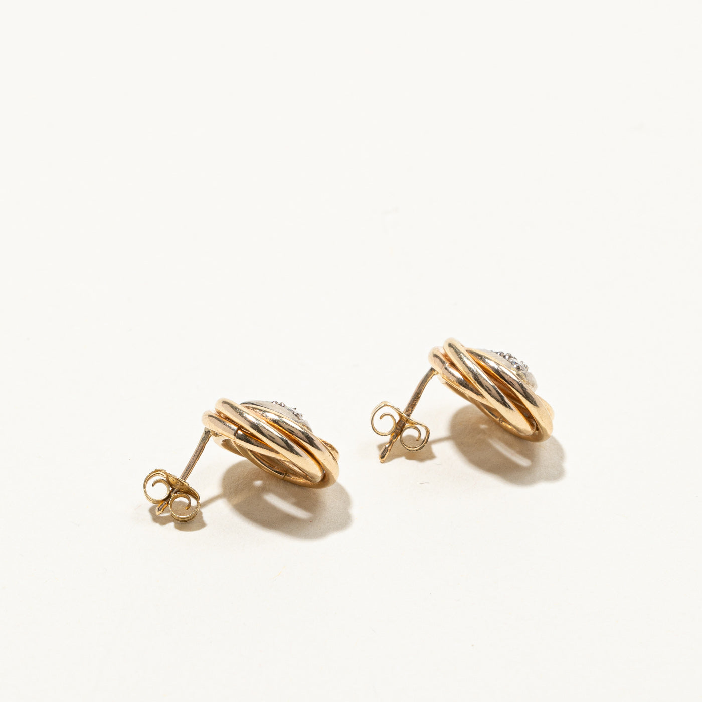 Diamond Swirl Stud Earrings | 0.24ctw |
