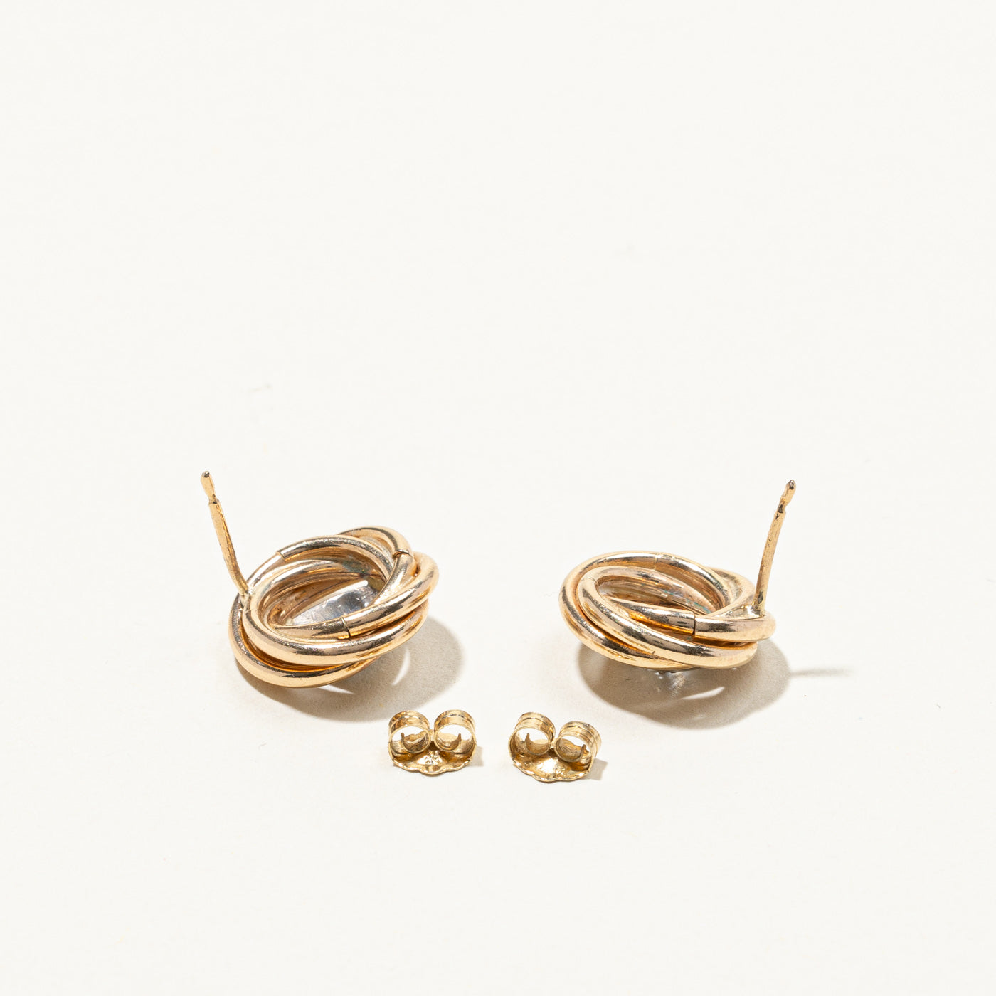Diamond Swirl Stud Earrings | 0.24ctw |