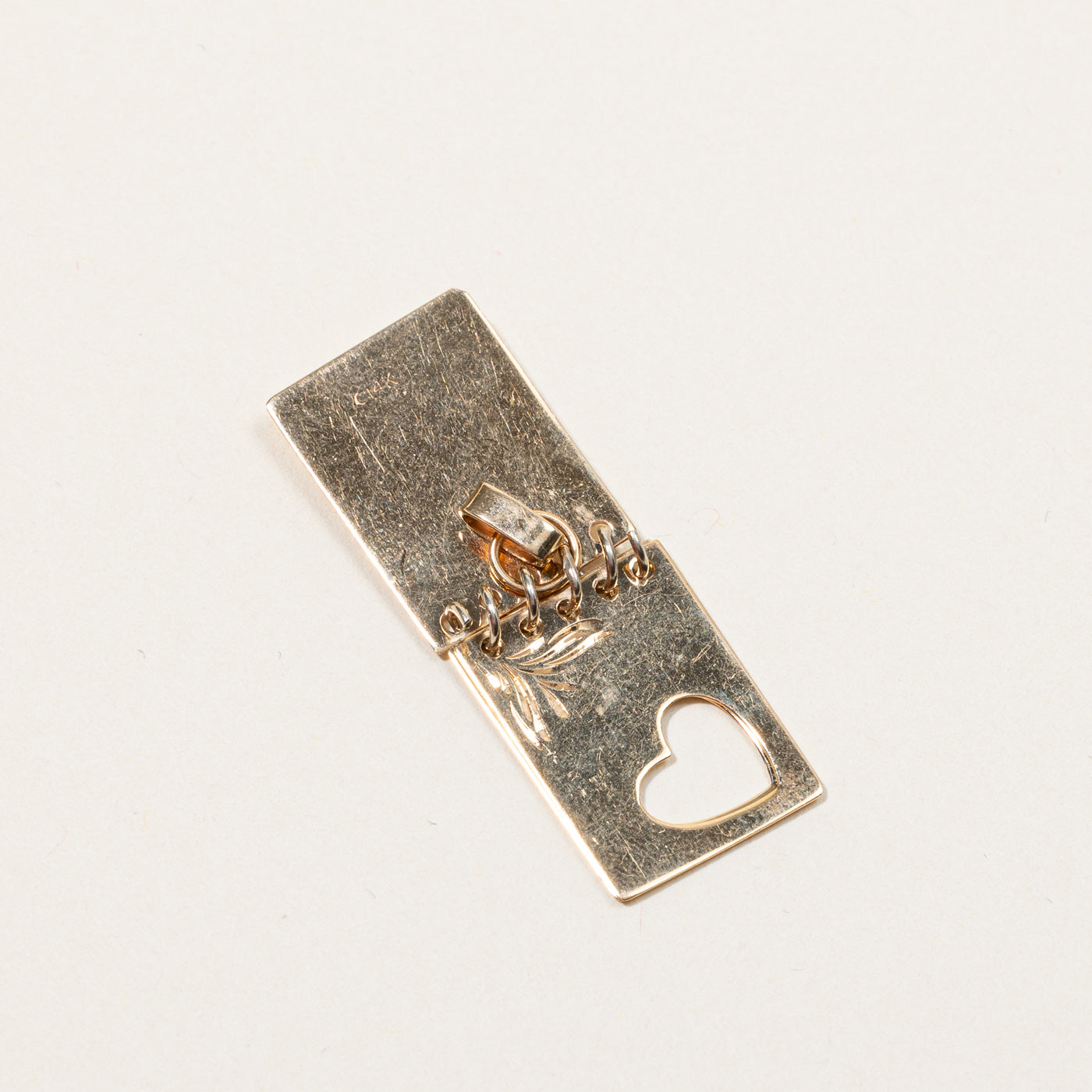 Gold Letter Pad Diamond Pendant | 0.03ct |