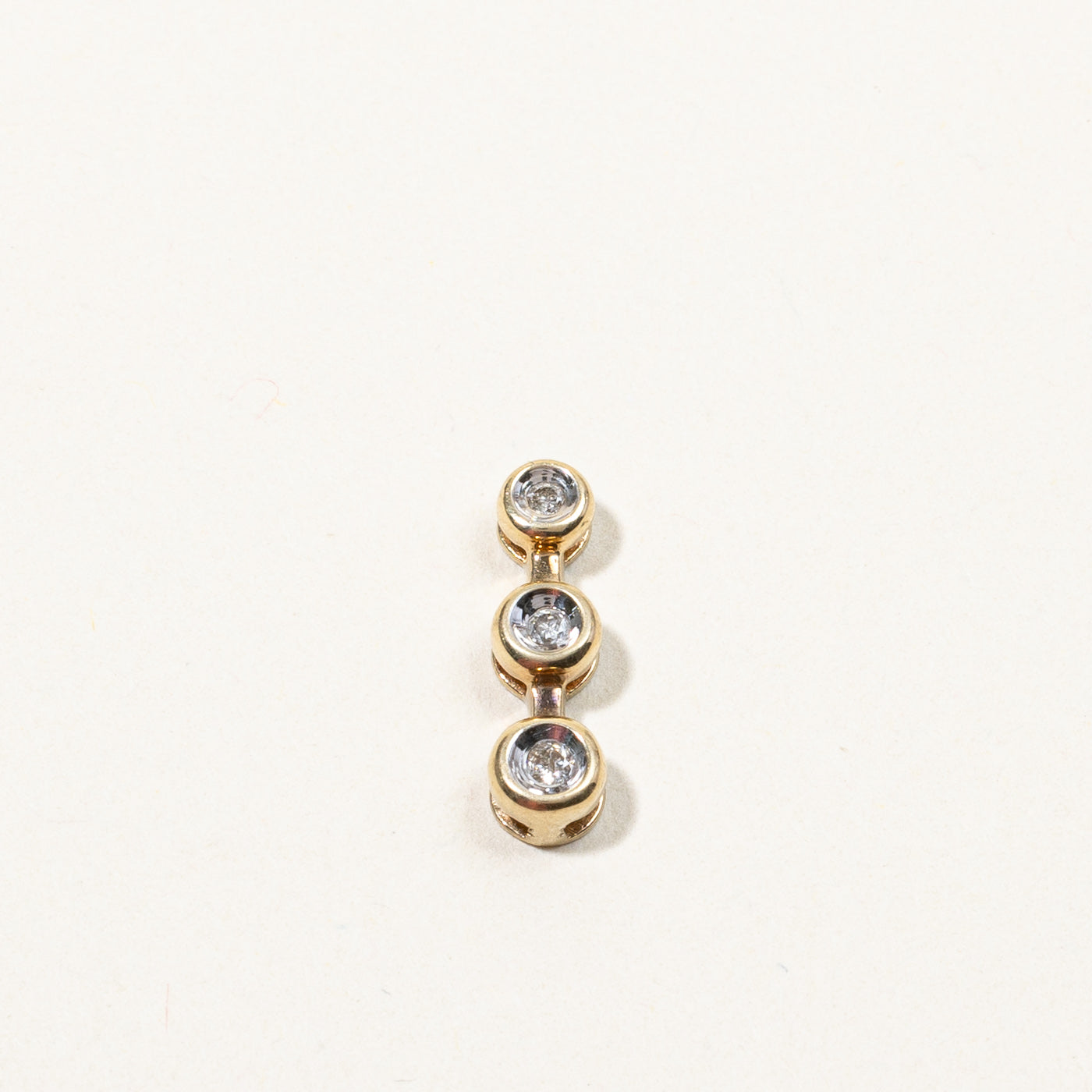 Three Stone Diamond Journey Pendant | 0.06ctw |